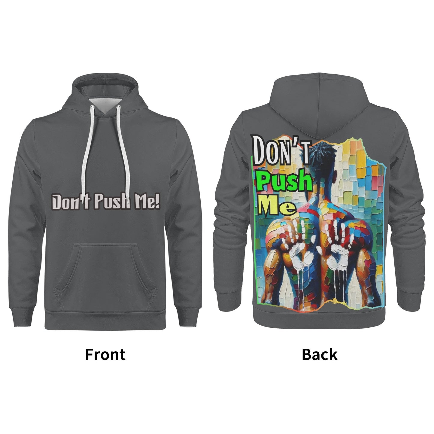 Mens All Over Print Warm Velvet Lined Hoodie "DNA is 99% the Same..."