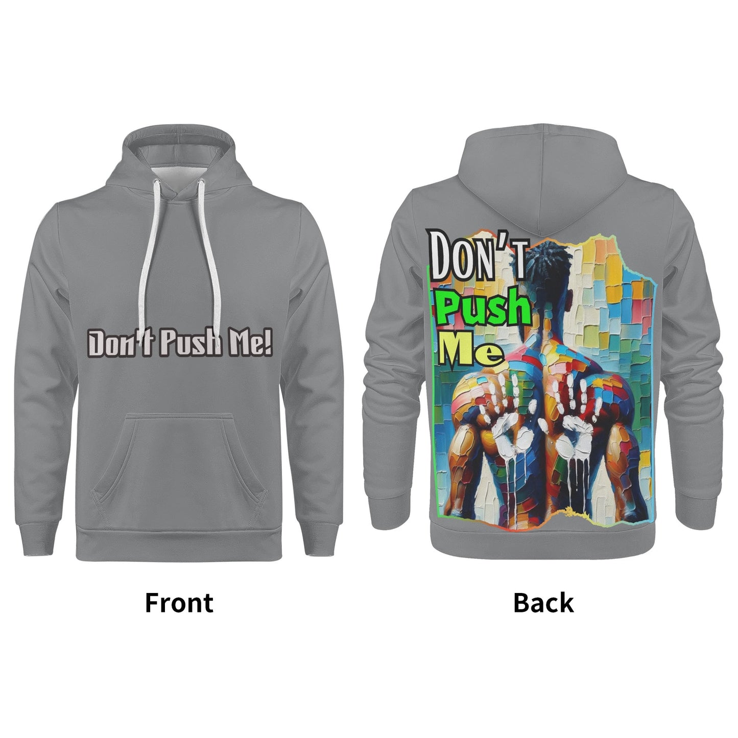 Mens All Over Print Warm Velvet Lined Hoodie "DNA is 99% the Same..."