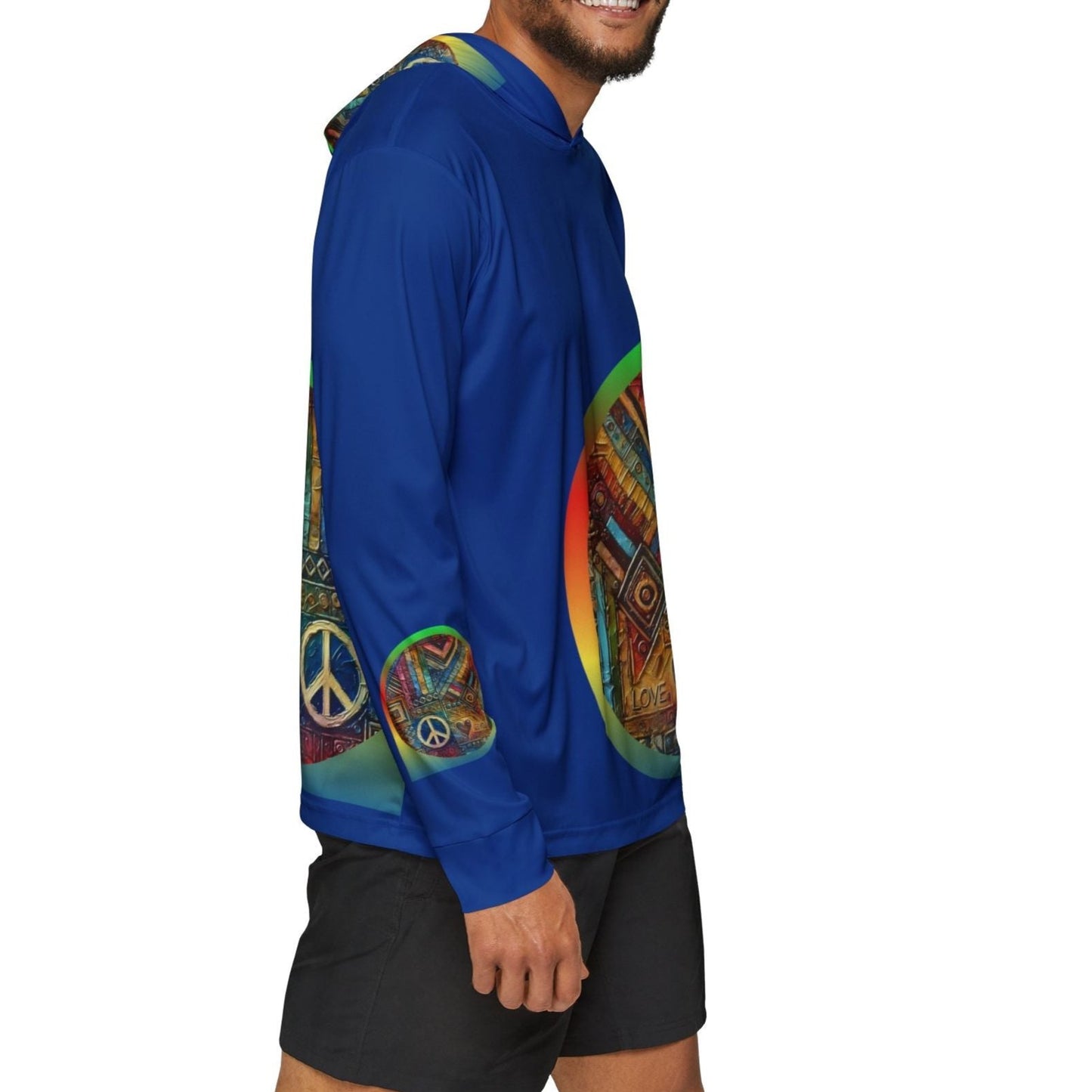 Men's Sports Warmup Hoodie (African Abstract Print)