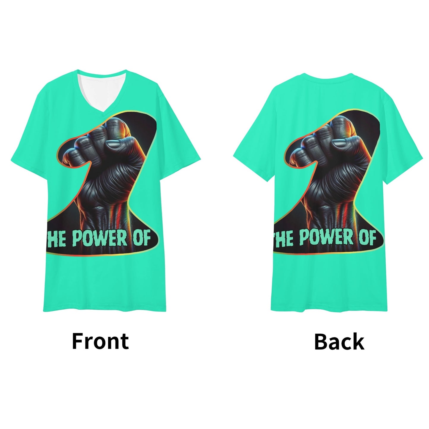 SoftSoul™ V-Neck Tee | "Power of One"