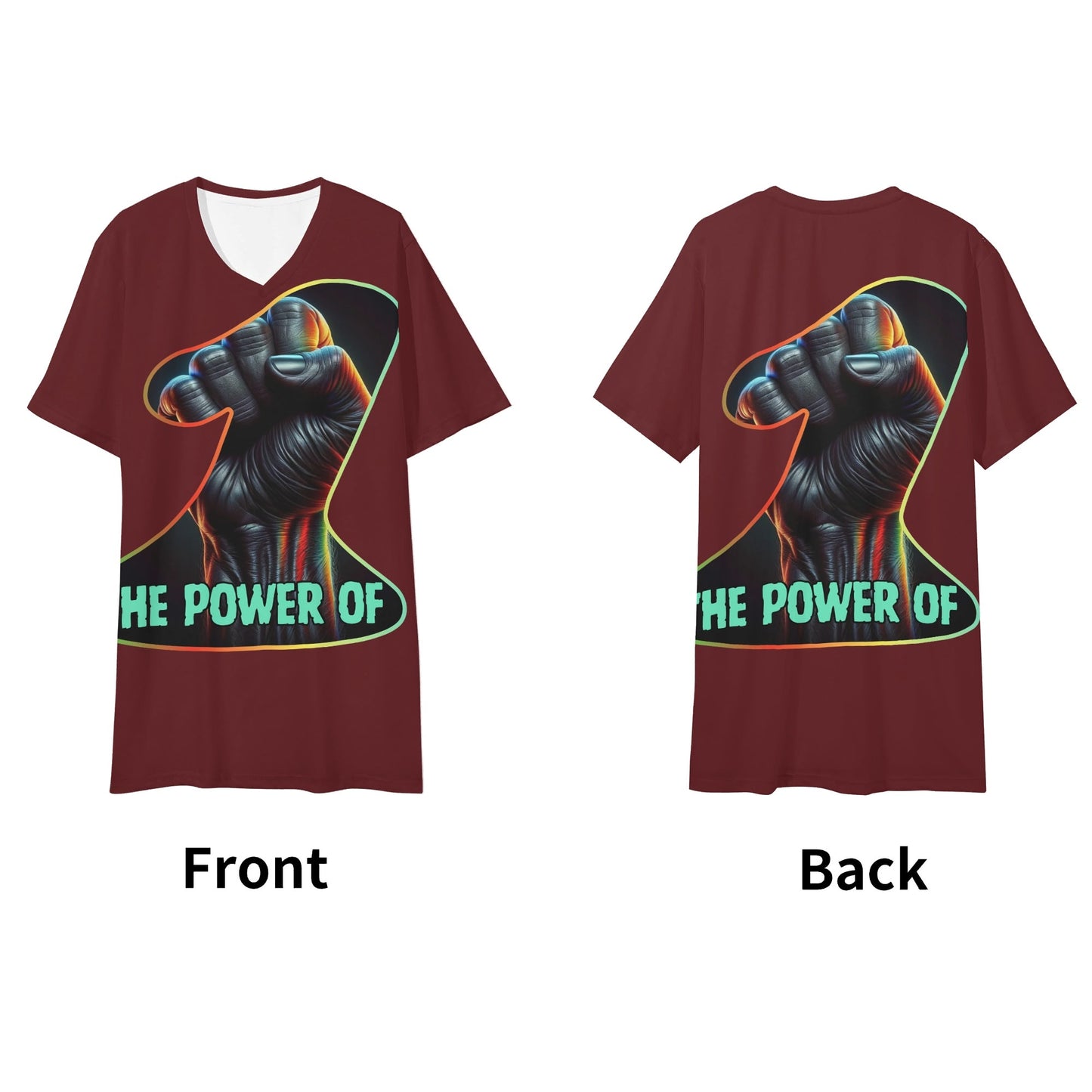 SoftSoul™ V-Neck Tee | "Power of One"