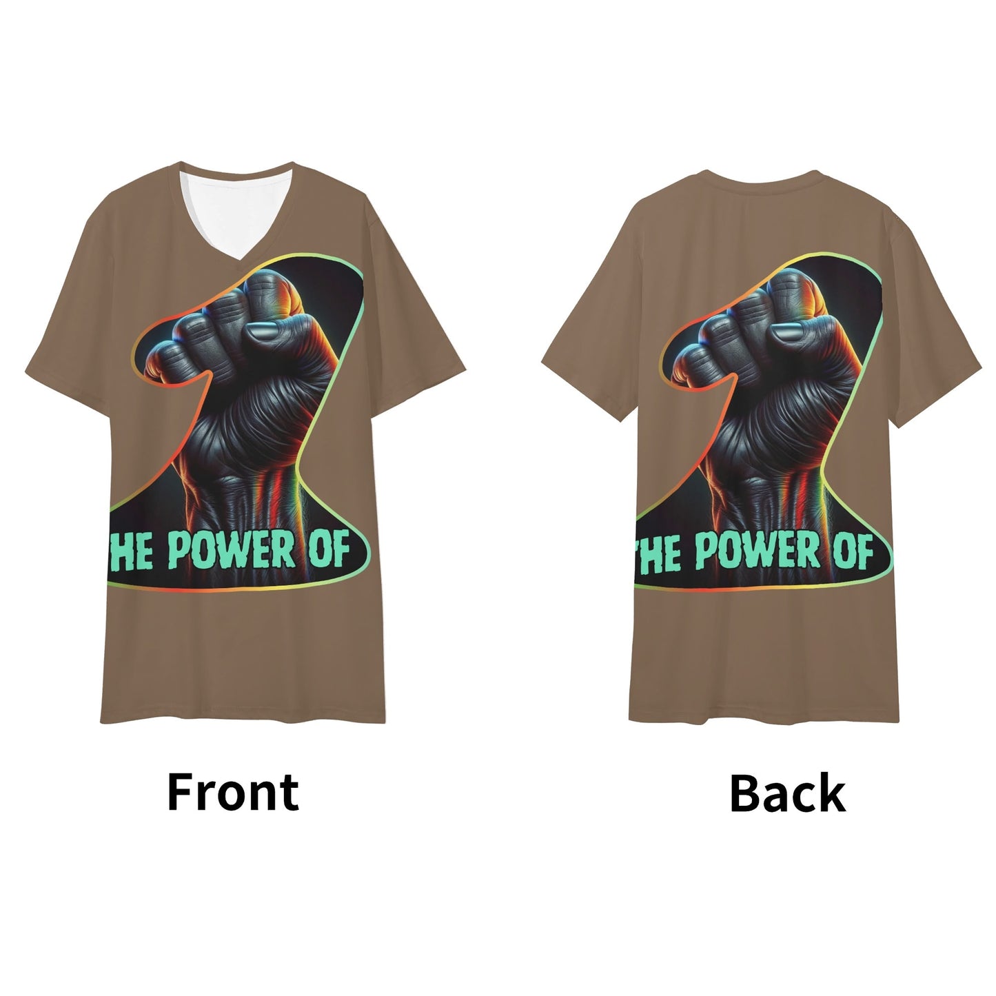 SoftSoul™ V-Neck Tee | "Power of One"