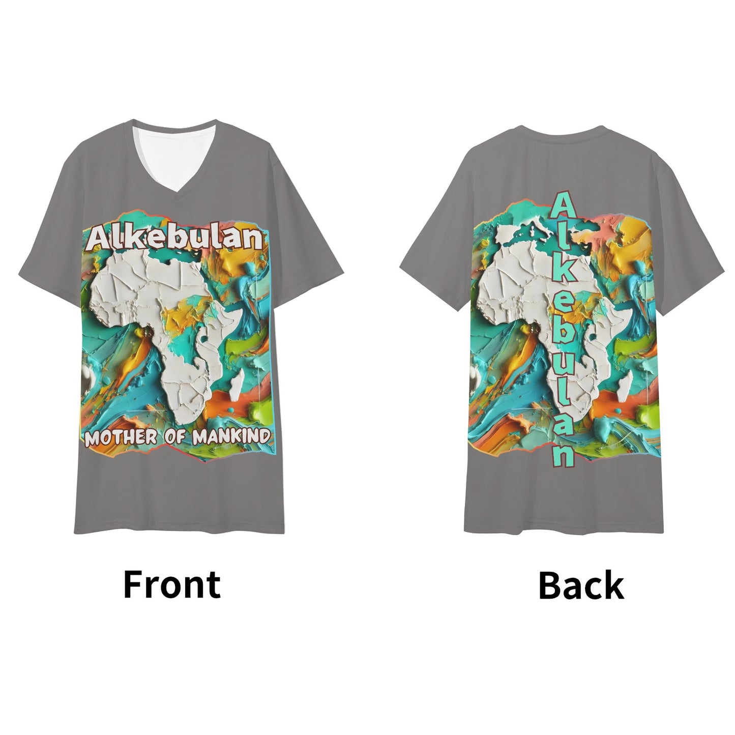 SoftSoul™ V-Neck Tee | "Alkebulan"