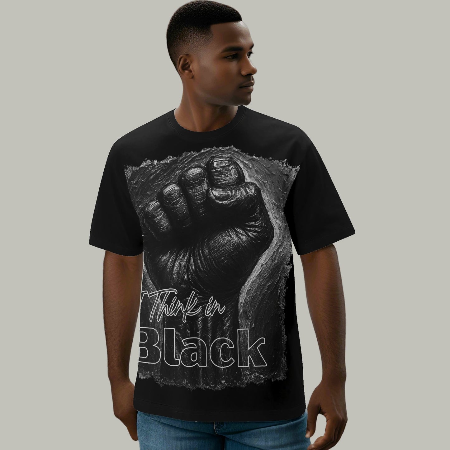 Mystique Motion™ Premium T-Shirt |"I Think in Black, See in Color"
