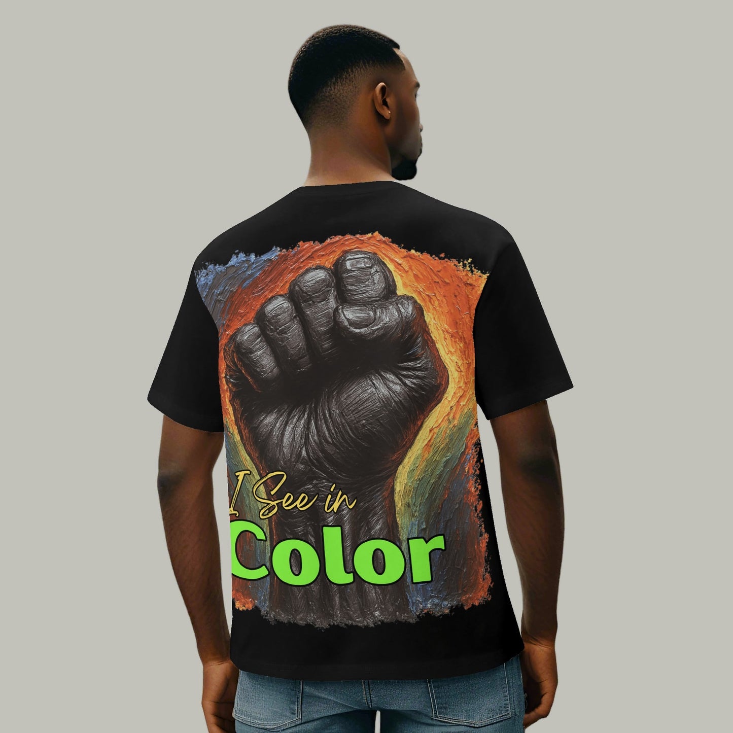 Mystique Motion™ Premium T-Shirt |"I Think in Black, See in Color"