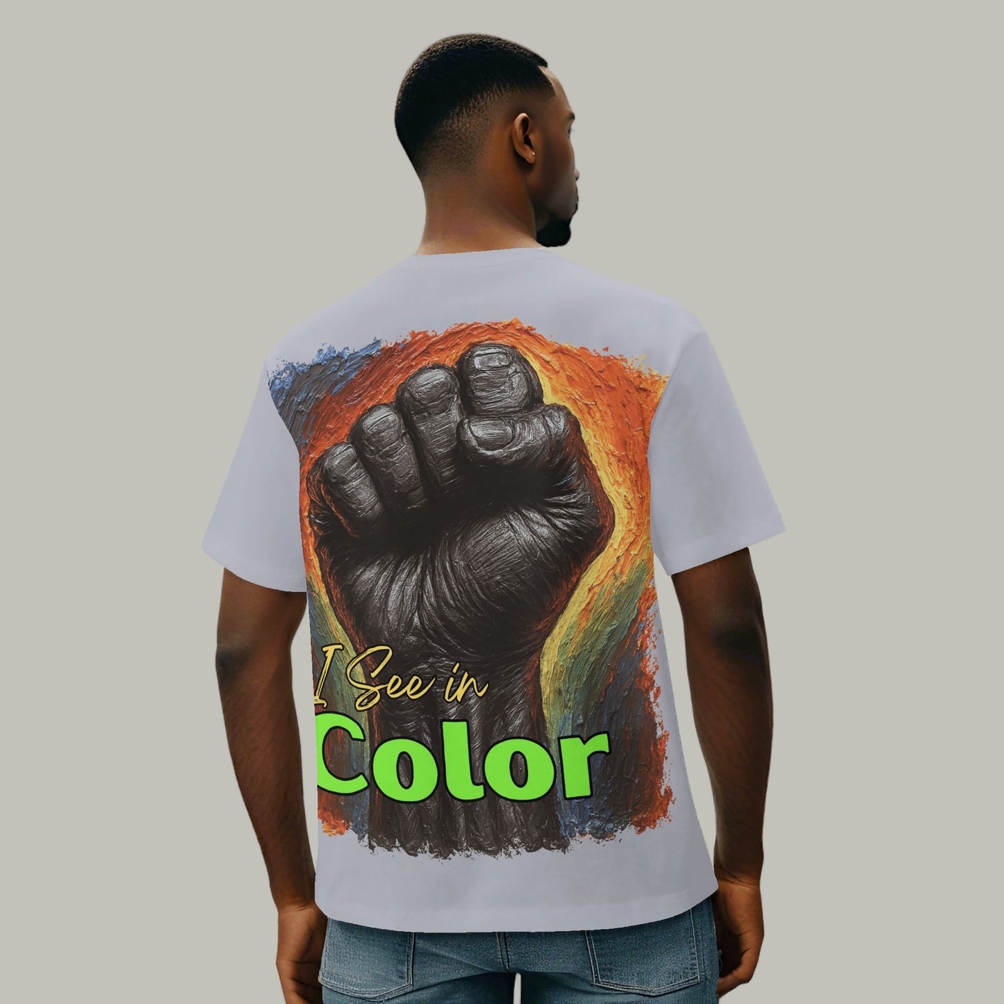 Mystique Motion™ Premium T-Shirt |"I Think in Black, See in Color"