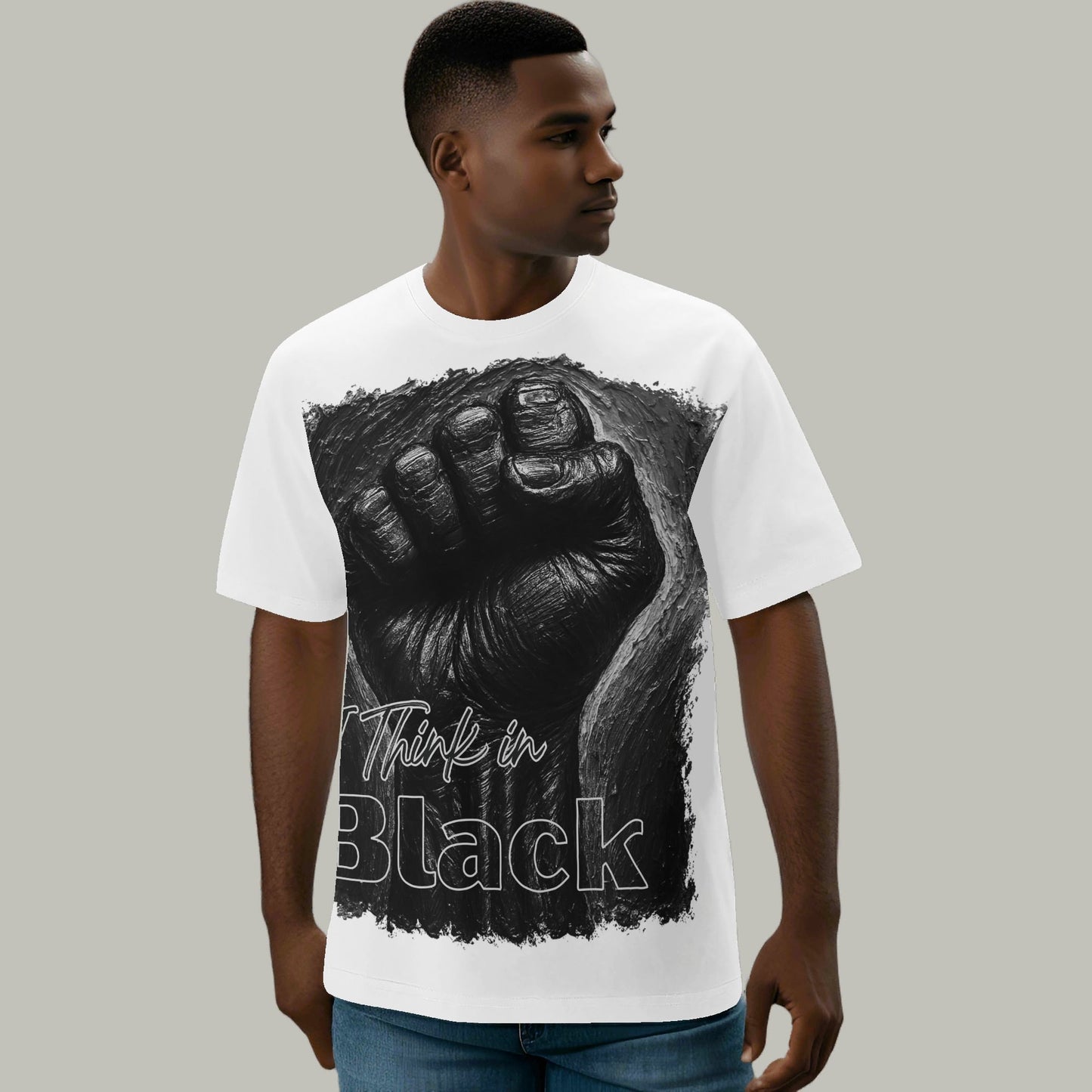 Mystique Motion™ Premium T-Shirt |"I Think in Black, See in Color"