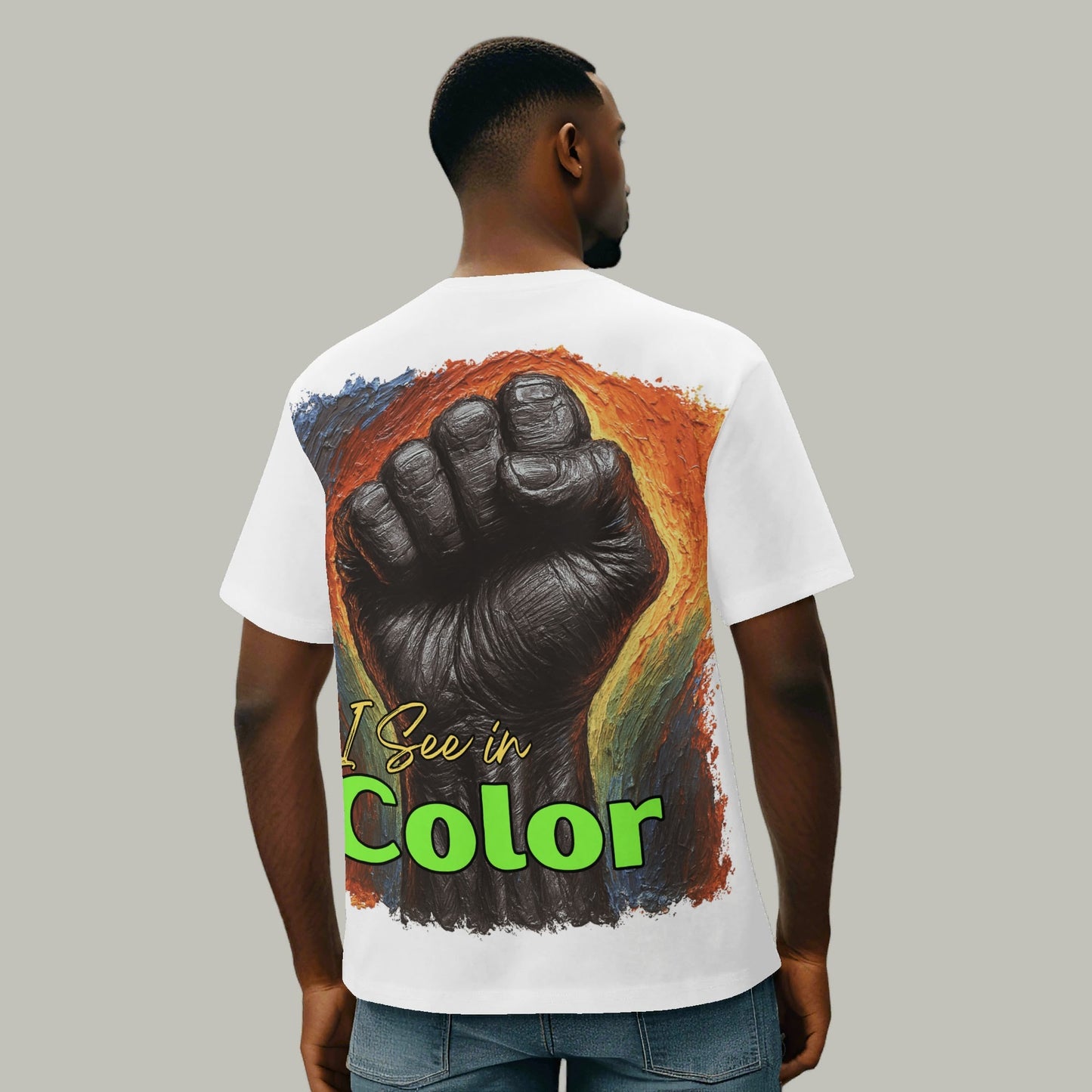 Mystique Motion™ Premium T-Shirt |"I Think in Black, See in Color"