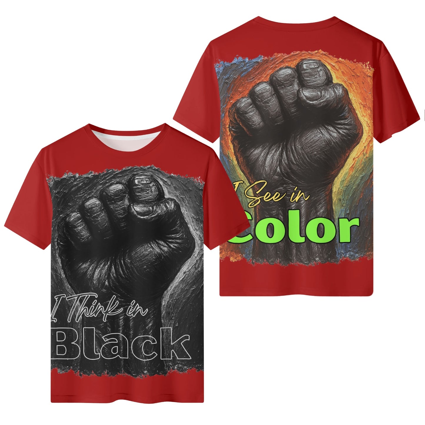 Mystique Motion™ Premium T-Shirt |"I Think in Black, See in Color"