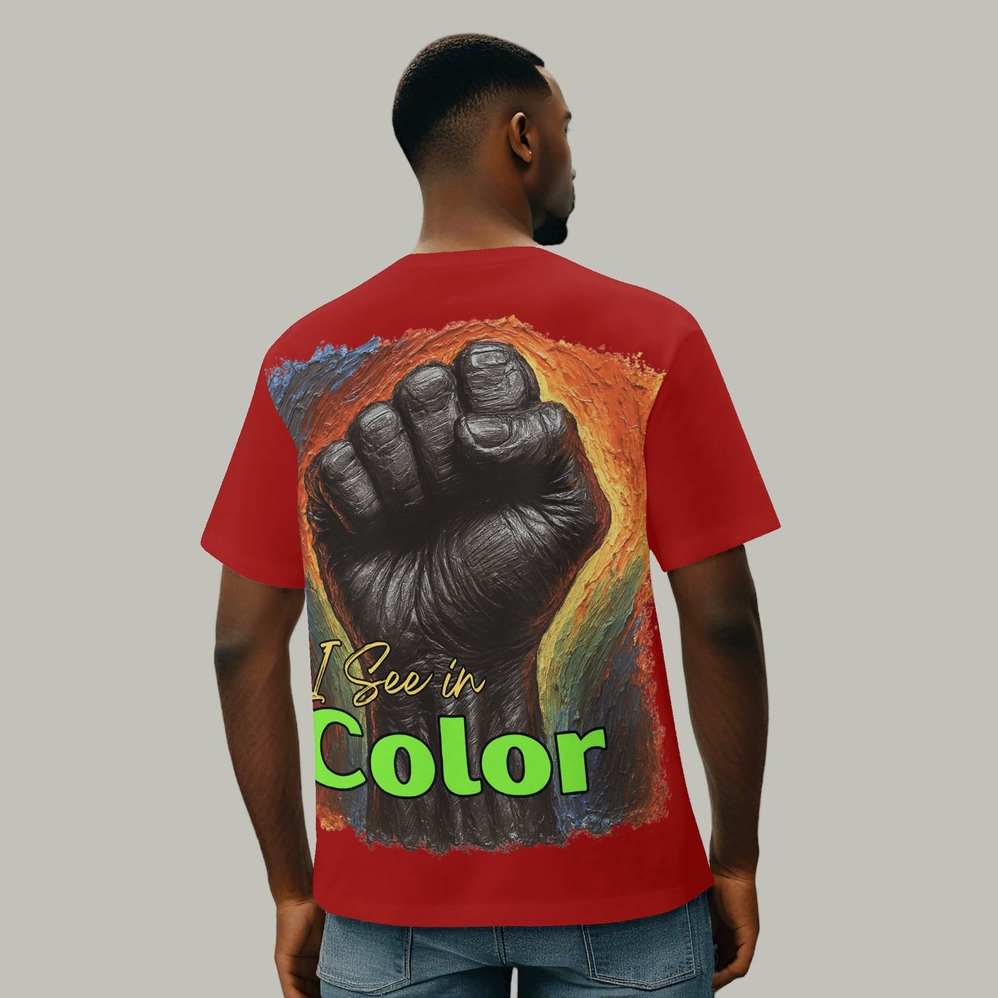 Mystique Motion™ Premium T-Shirt |"I Think in Black, See in Color"