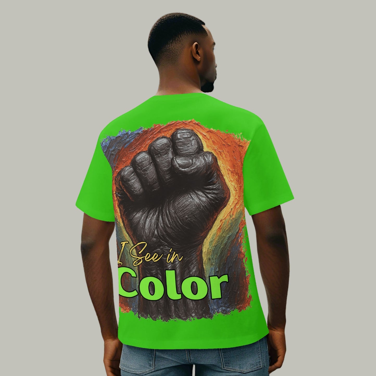 Mystique Motion™ Premium T-Shirt |"I Think in Black, See in Color"