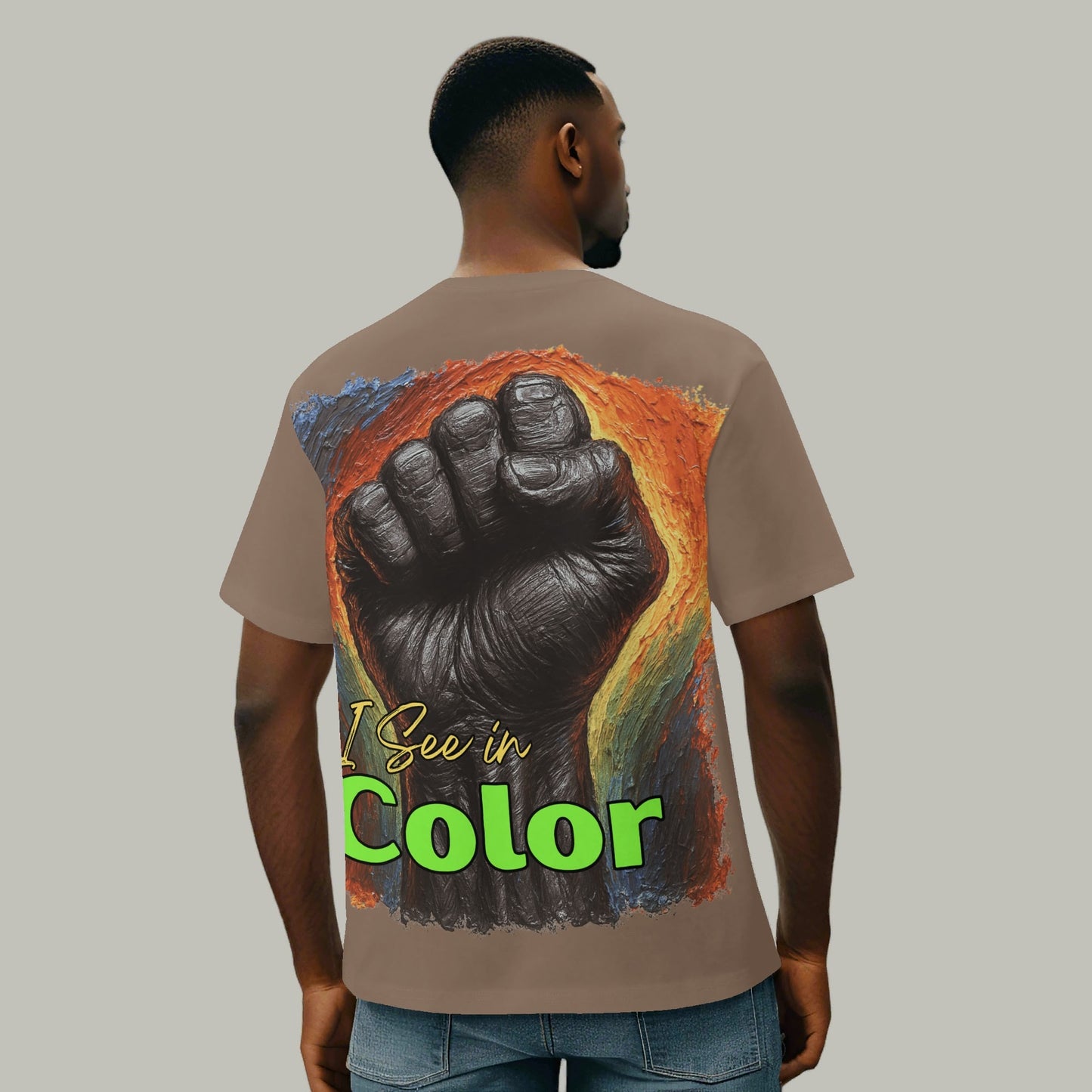 Mystique Motion™ Premium T-Shirt |"I Think in Black, See in Color"