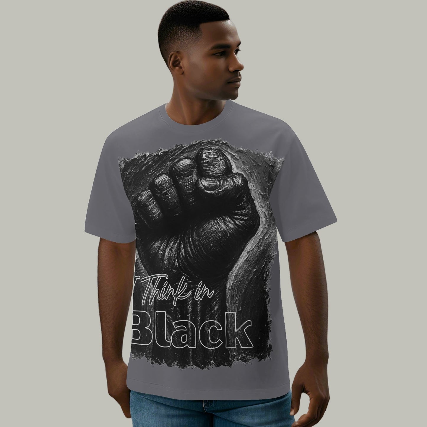 Mystique Motion™ Premium T-Shirt |"I Think in Black, See in Color"