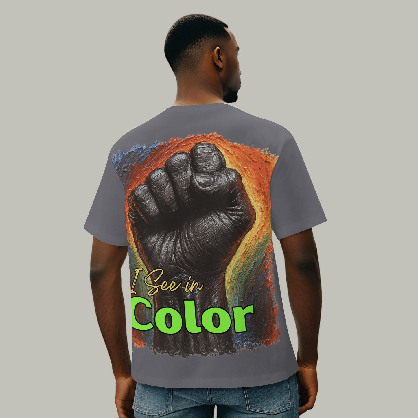 Mystique Motion™ Premium T-Shirt |"I Think in Black, See in Color"