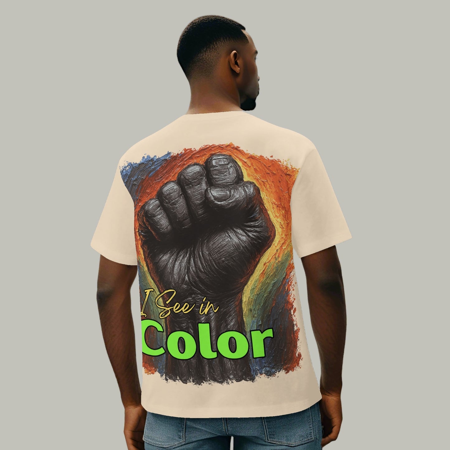 Mystique Motion™ Premium T-Shirt |"I Think in Black, See in Color"