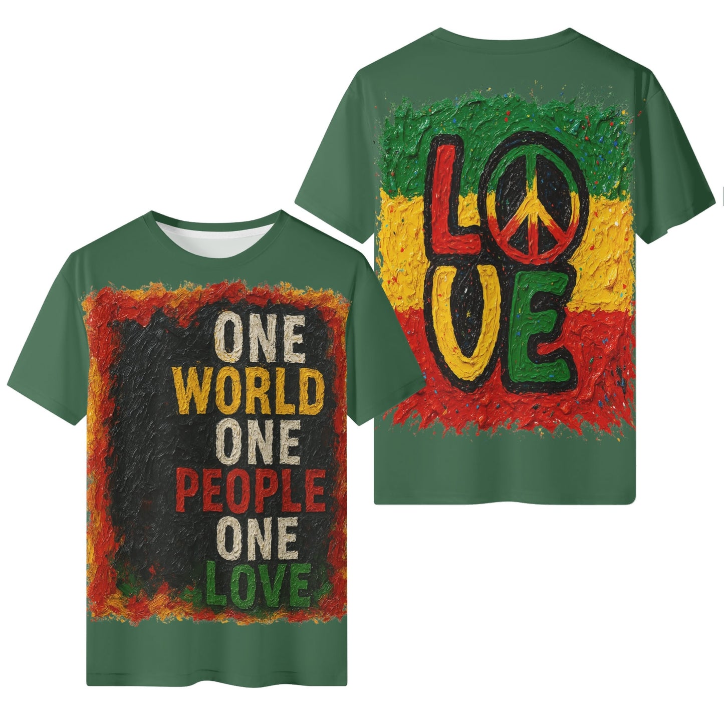 Mystique Motion™ Premium T-Shirt |"One World One People One Love"