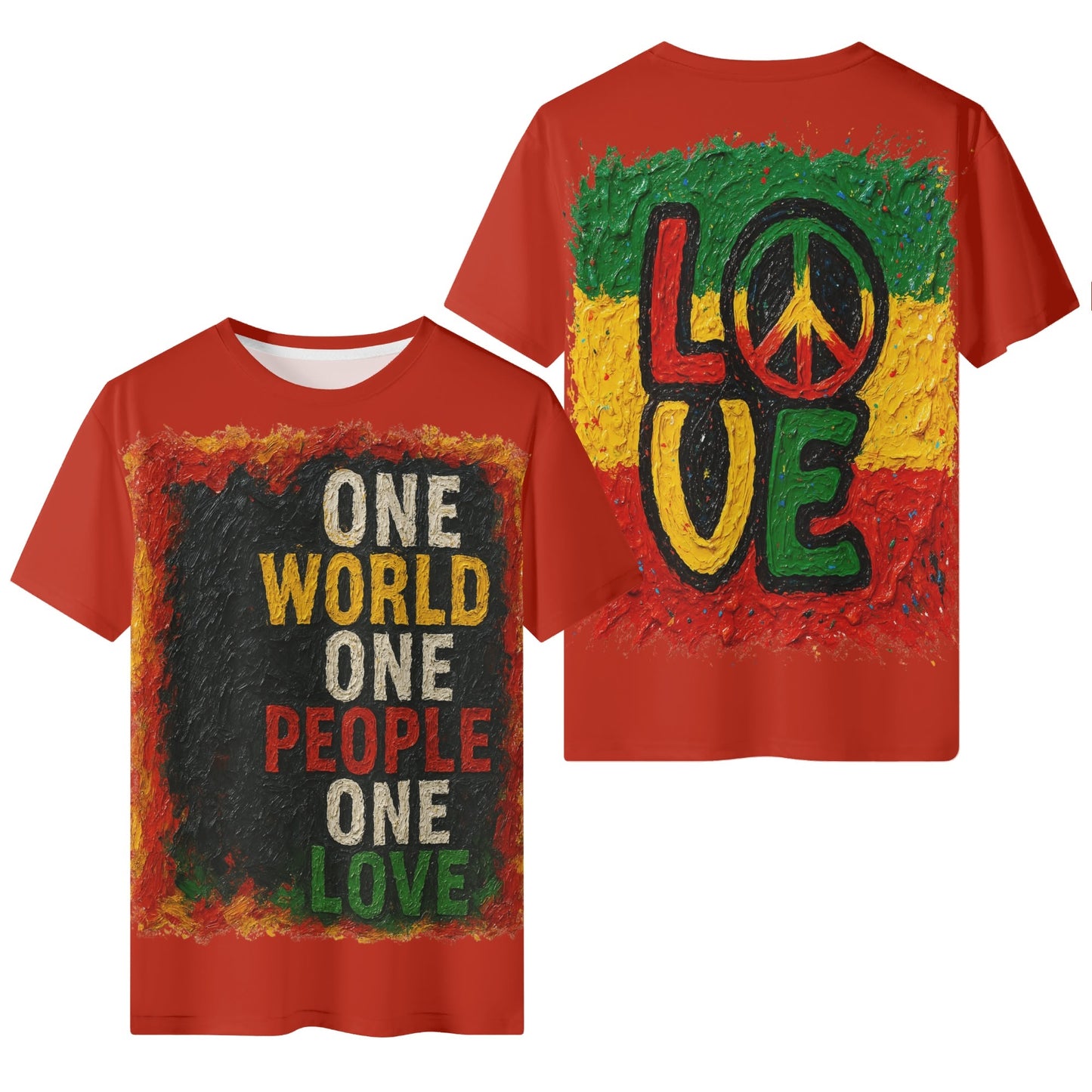 Mystique Motion™ Premium T-Shirt |"One World One People One Love"