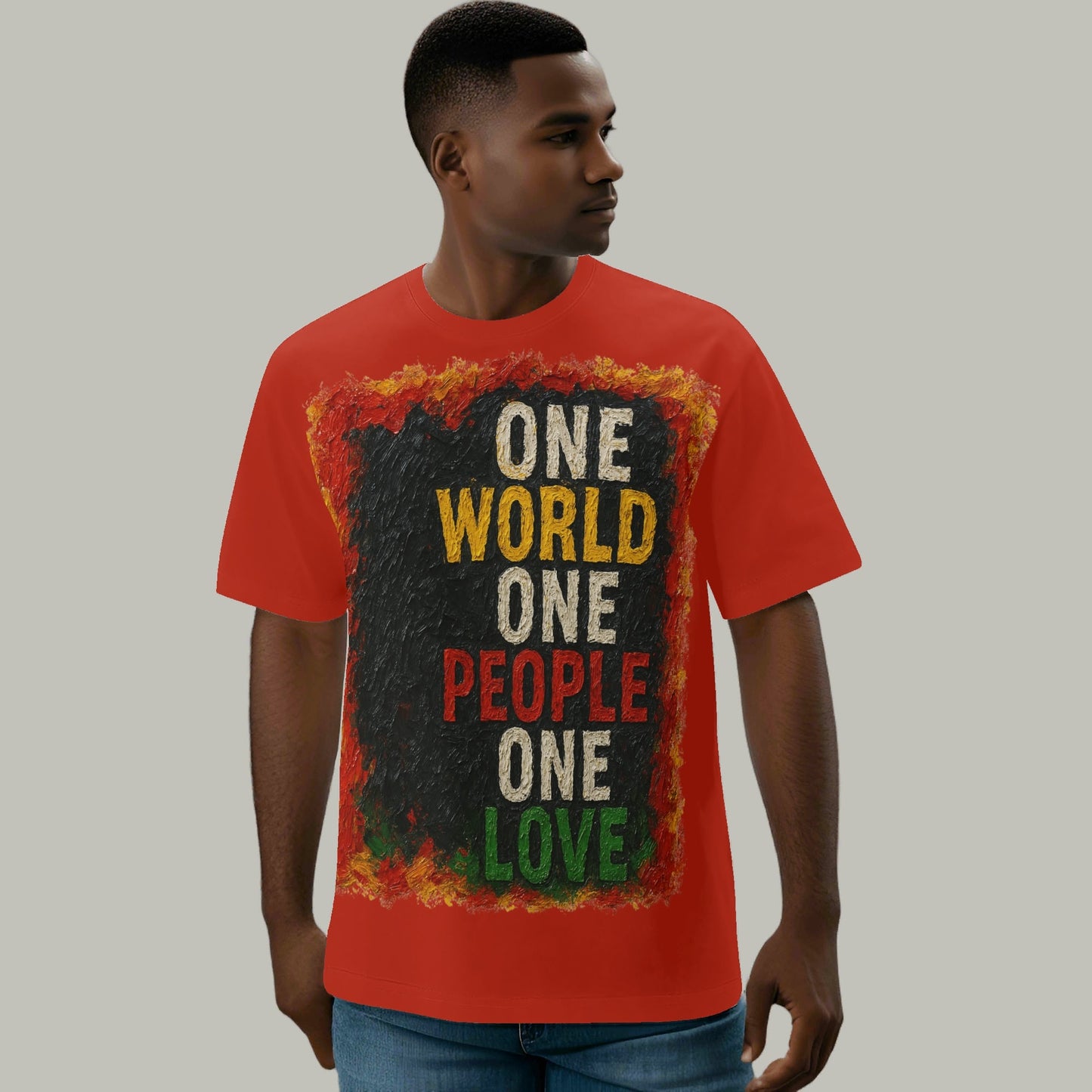 Mystique Motion™ Premium T-Shirt |"One World One People One Love"