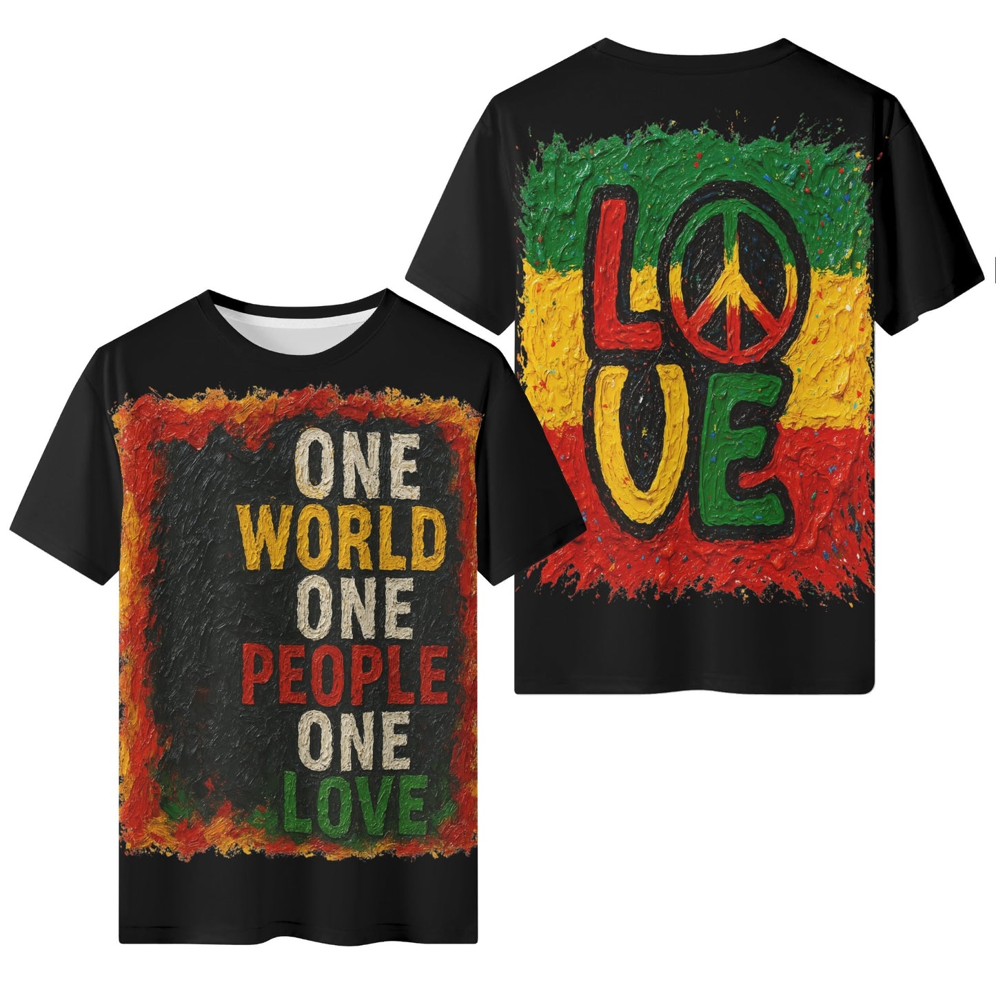 Mystique Motion™ Premium T-Shirt |"One World One People One Love"