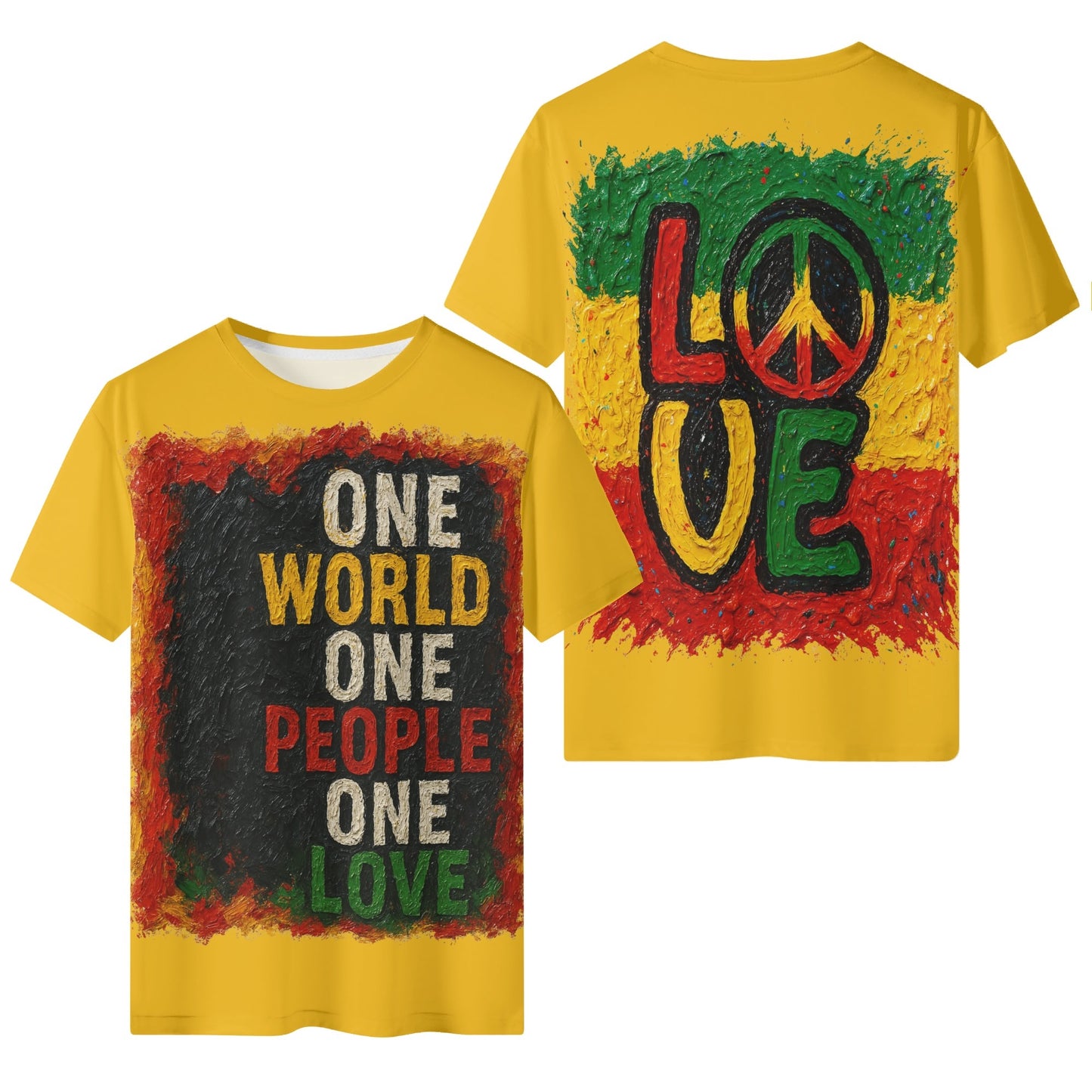 Mystique Motion™ Premium T-Shirt |"One World One People One Love"