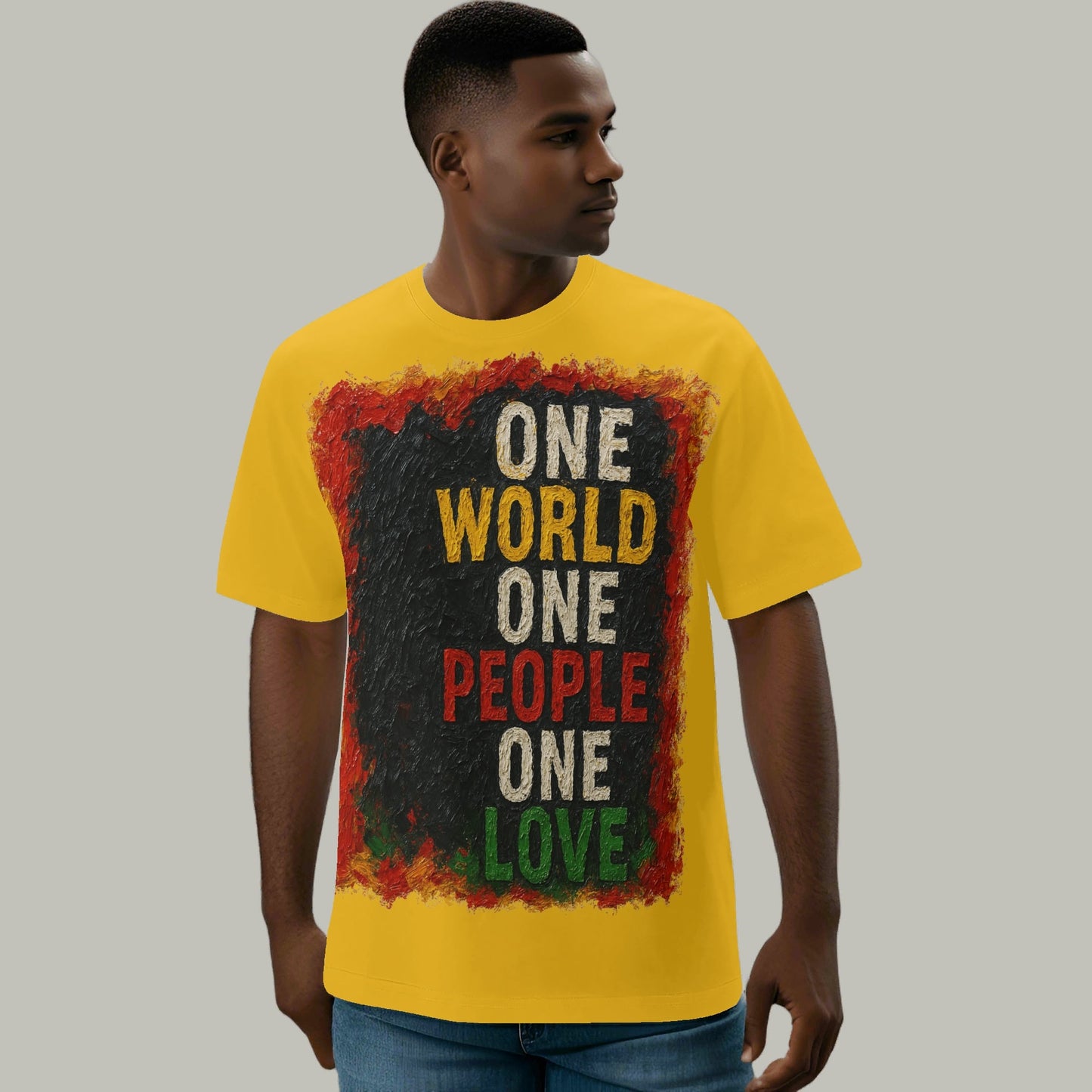 Mystique Motion™ Premium T-Shirt |"One World One People One Love"