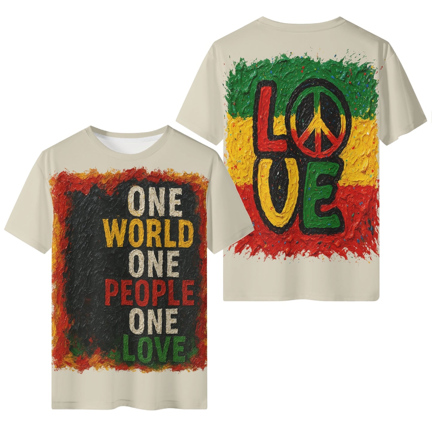 Mystique Motion™ Premium T-Shirt |"One World One People One Love"