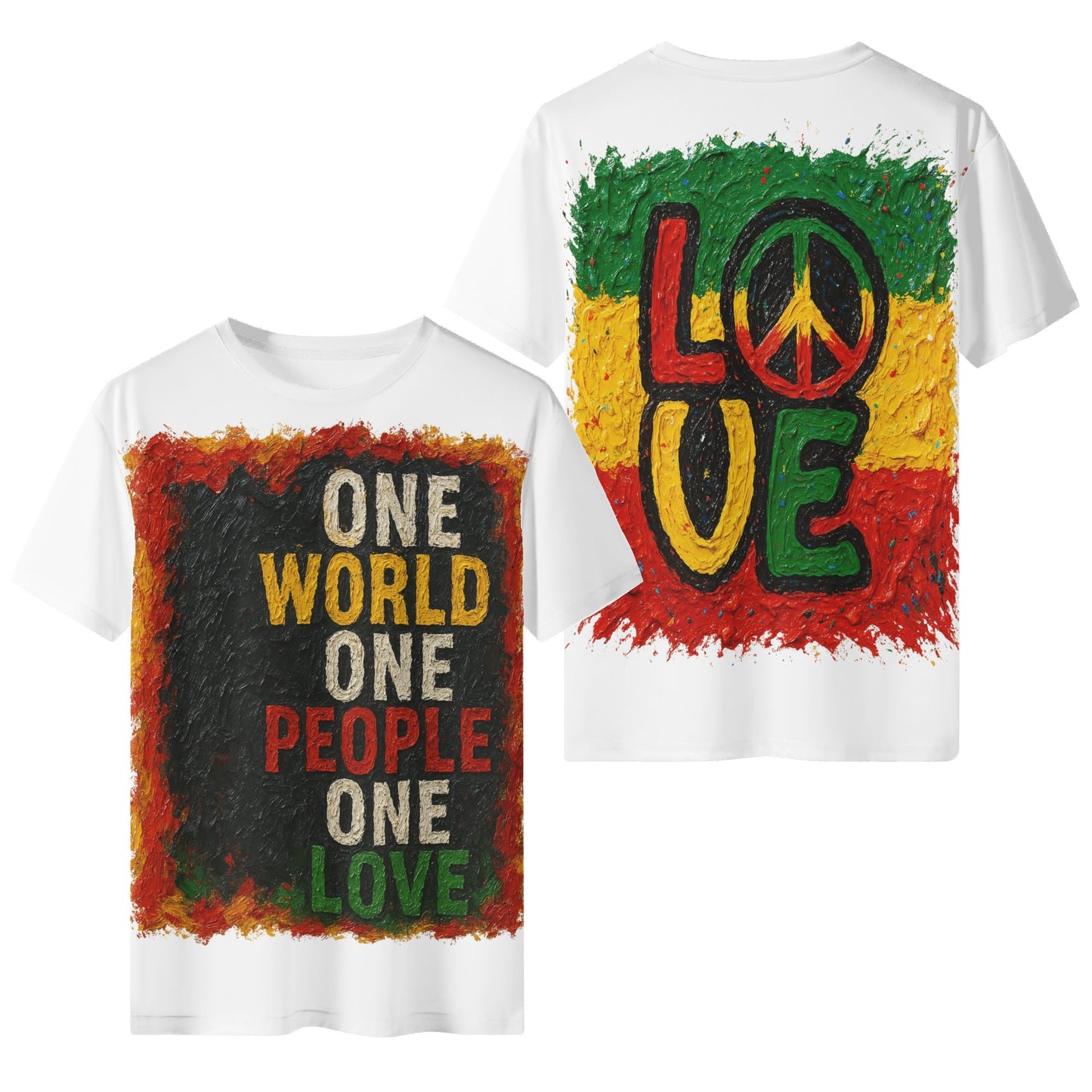 Mystique Motion™ Premium T-Shirt |"One World One People One Love"