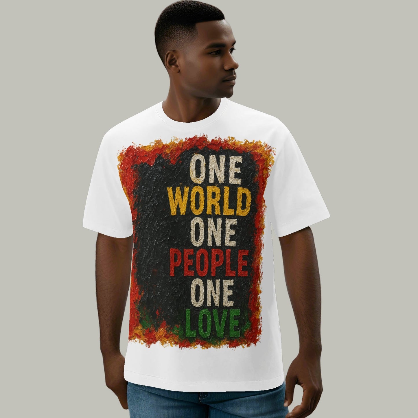 Mystique Motion™ Premium T-Shirt |"One World One People One Love"