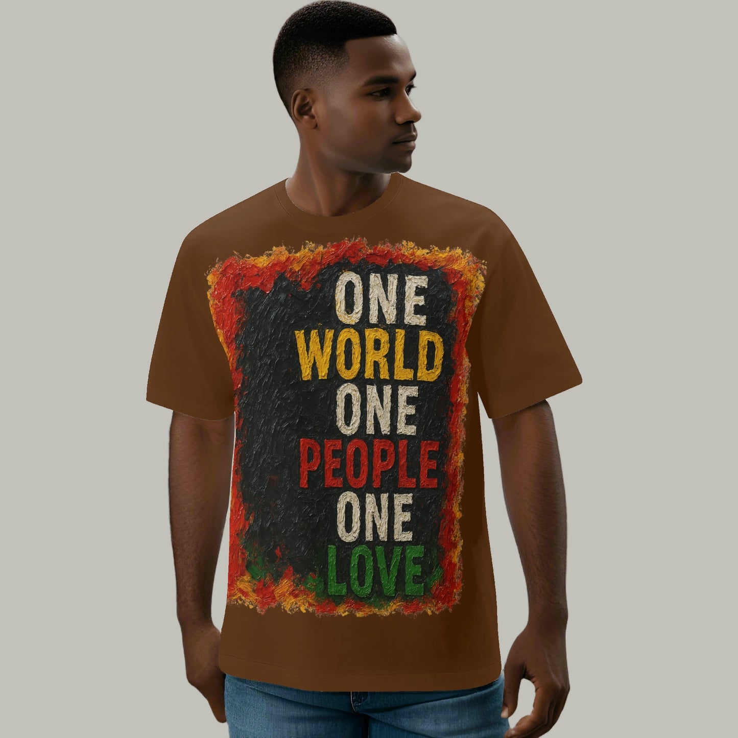 Mystique Motion™ Premium T-Shirt |"One World One People One Love"