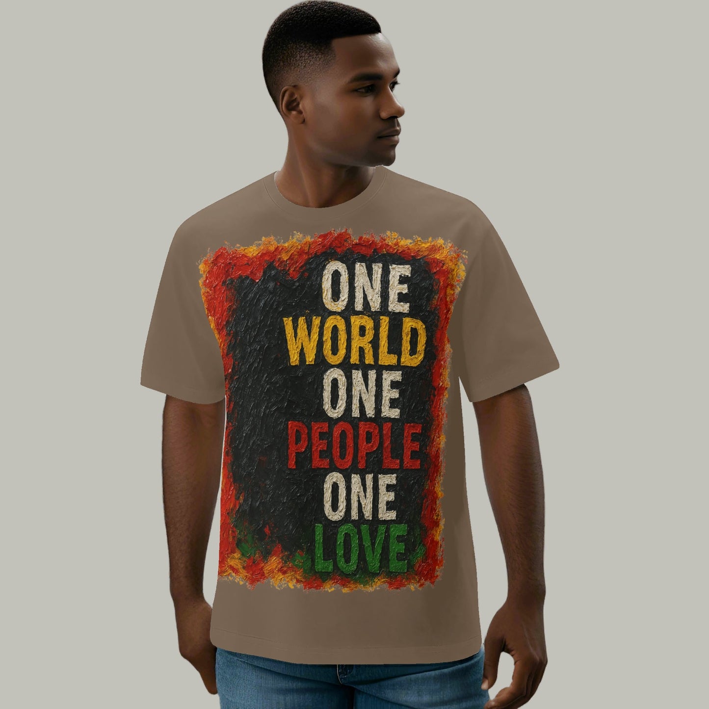 Mystique Motion™ Premium T-Shirt |"One World One People One Love"