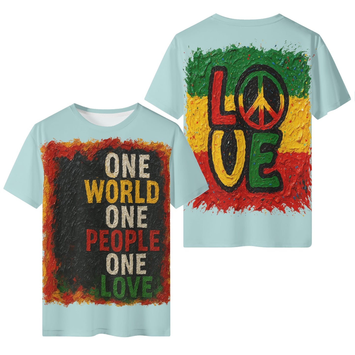 Mystique Motion™ Premium T-Shirt |"One World One People One Love"
