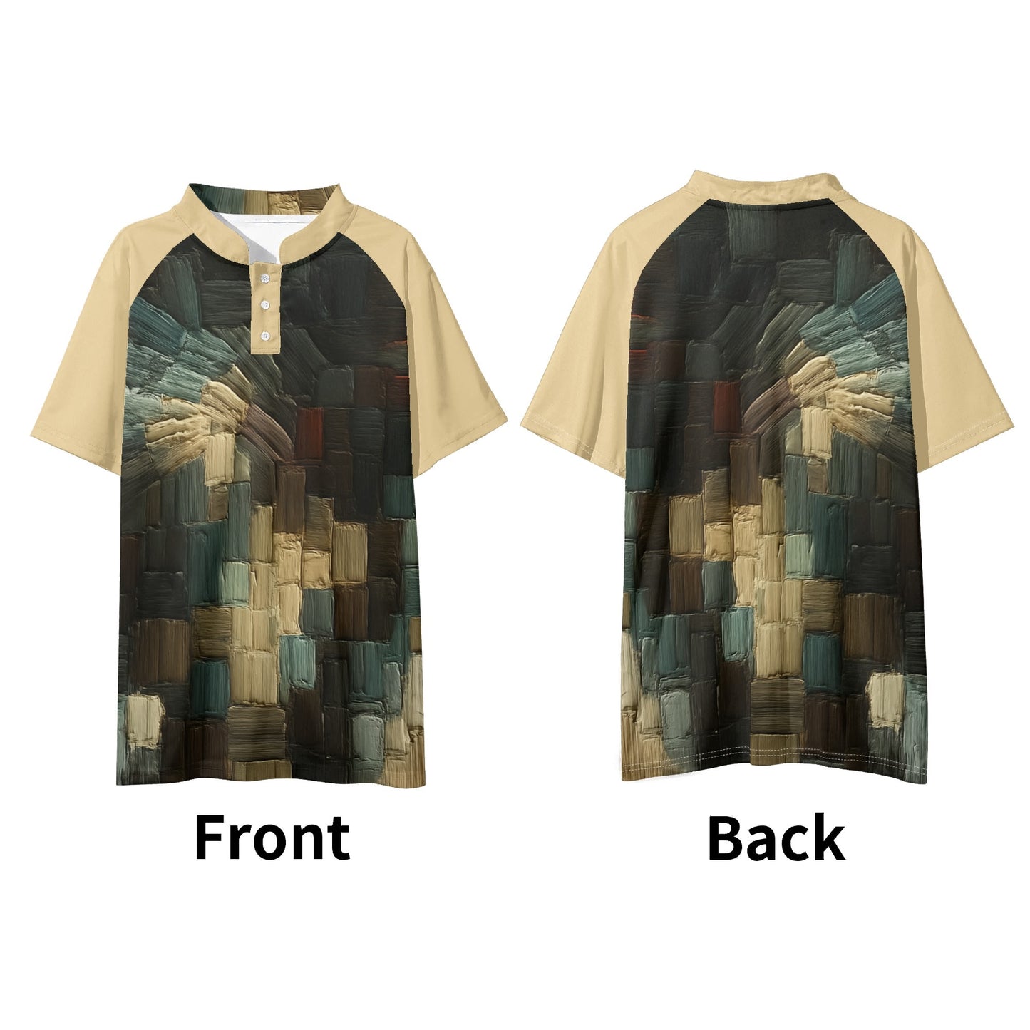 Island Icon Polo |"Paint Abstract Print"