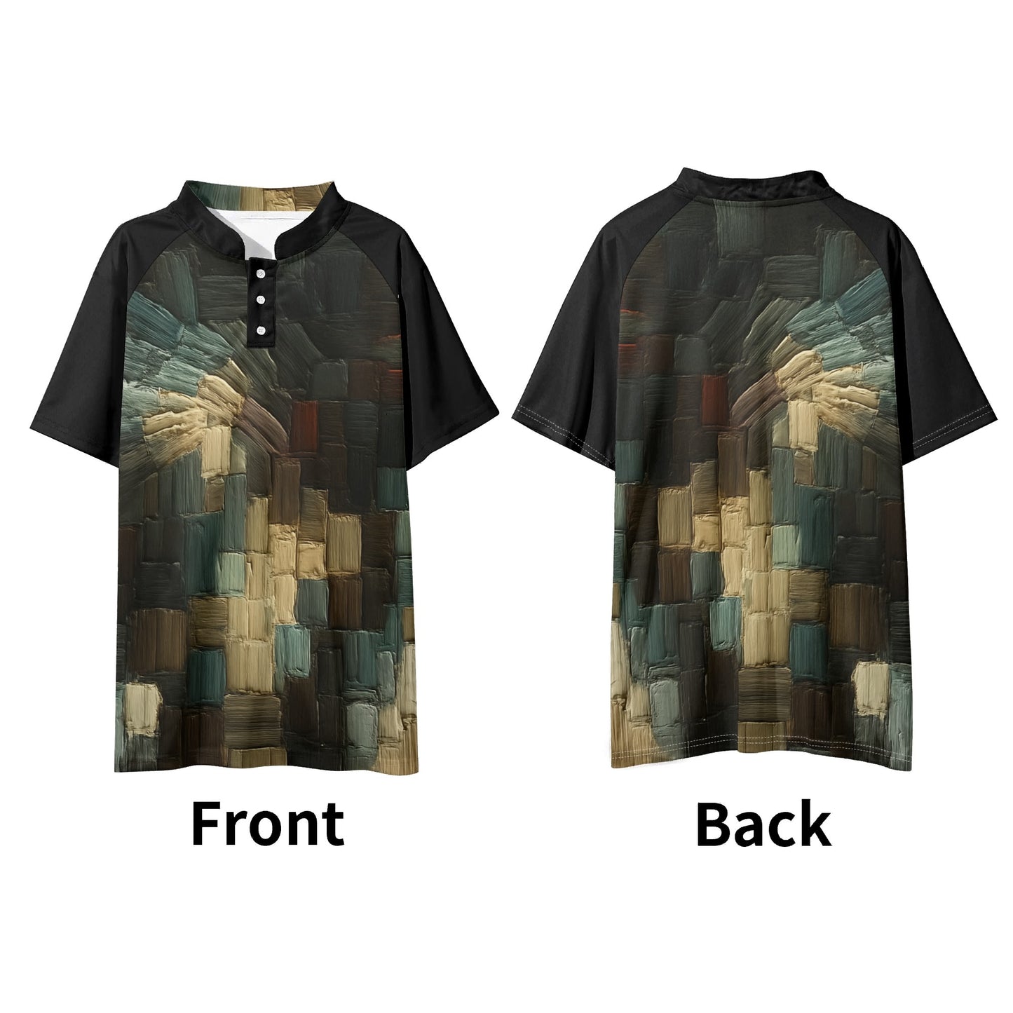 Island Icon Polo |"Paint Abstract Print"