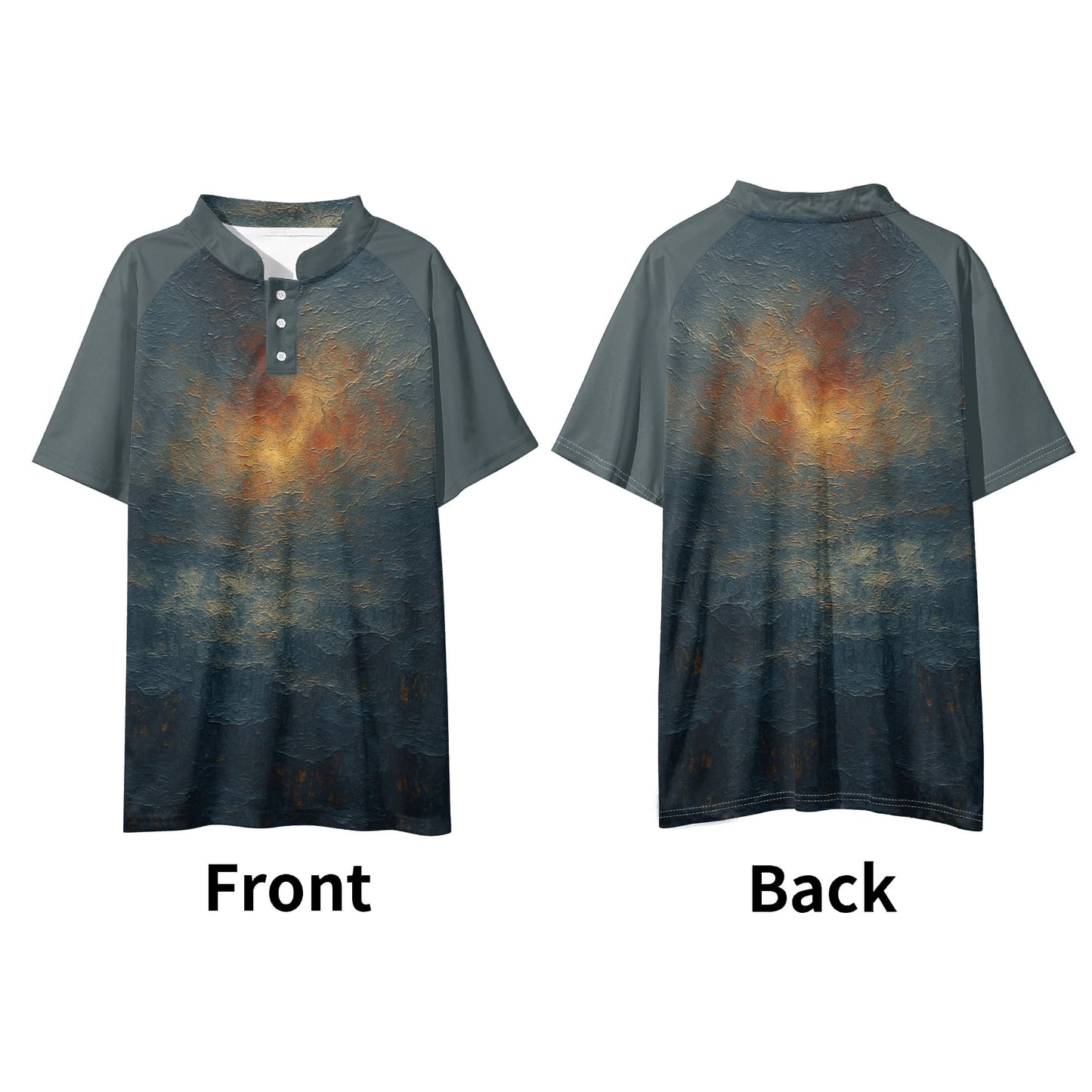 Island Icon Polo |"Sunset Abstract Print"