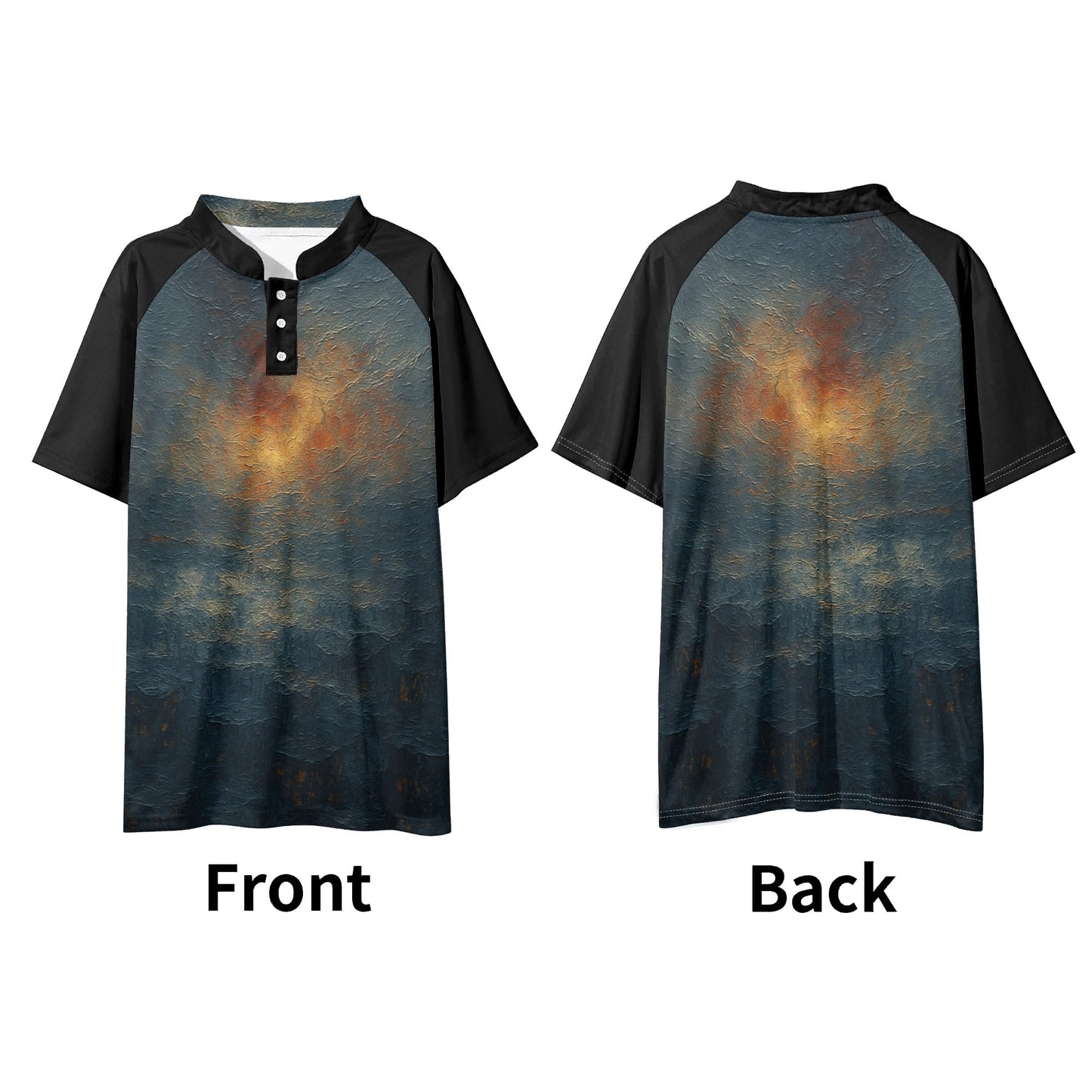 Island Icon Polo |"Sunset Abstract Print"