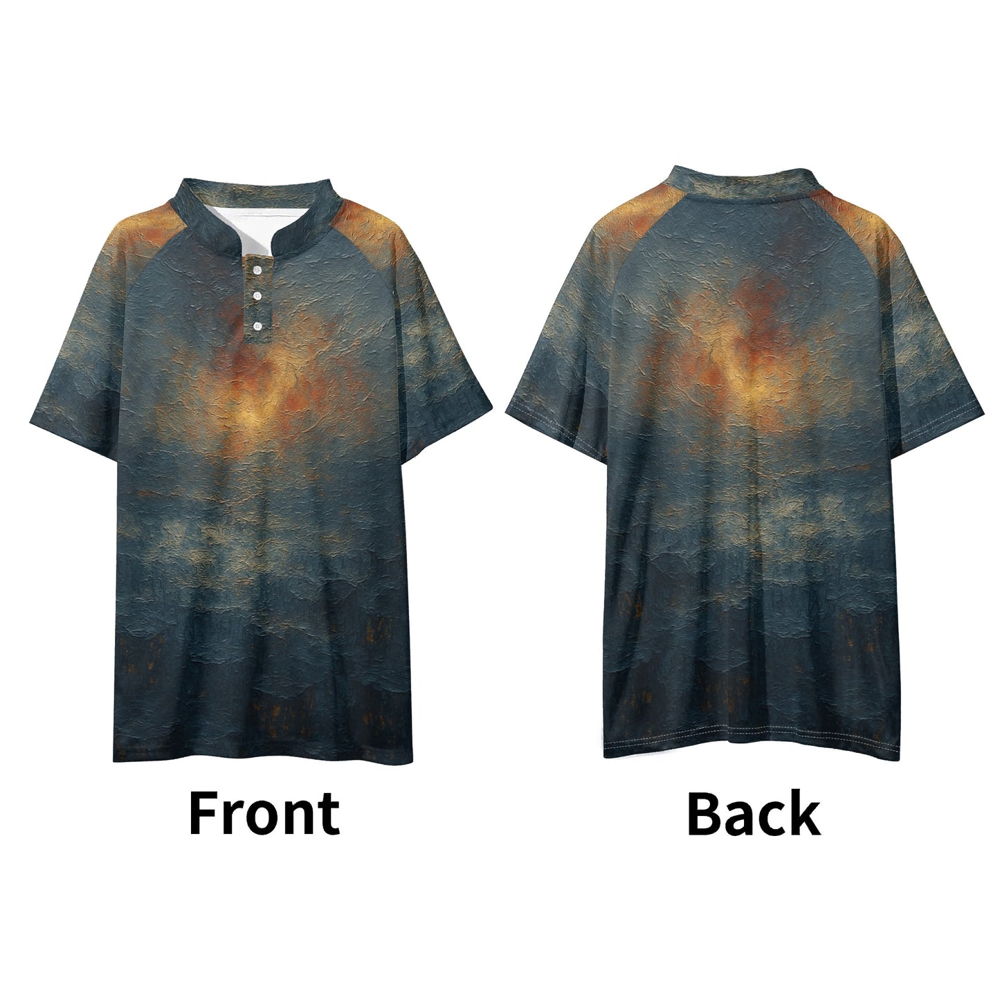 Island Icon Polo |"Sunset Abstract Print"