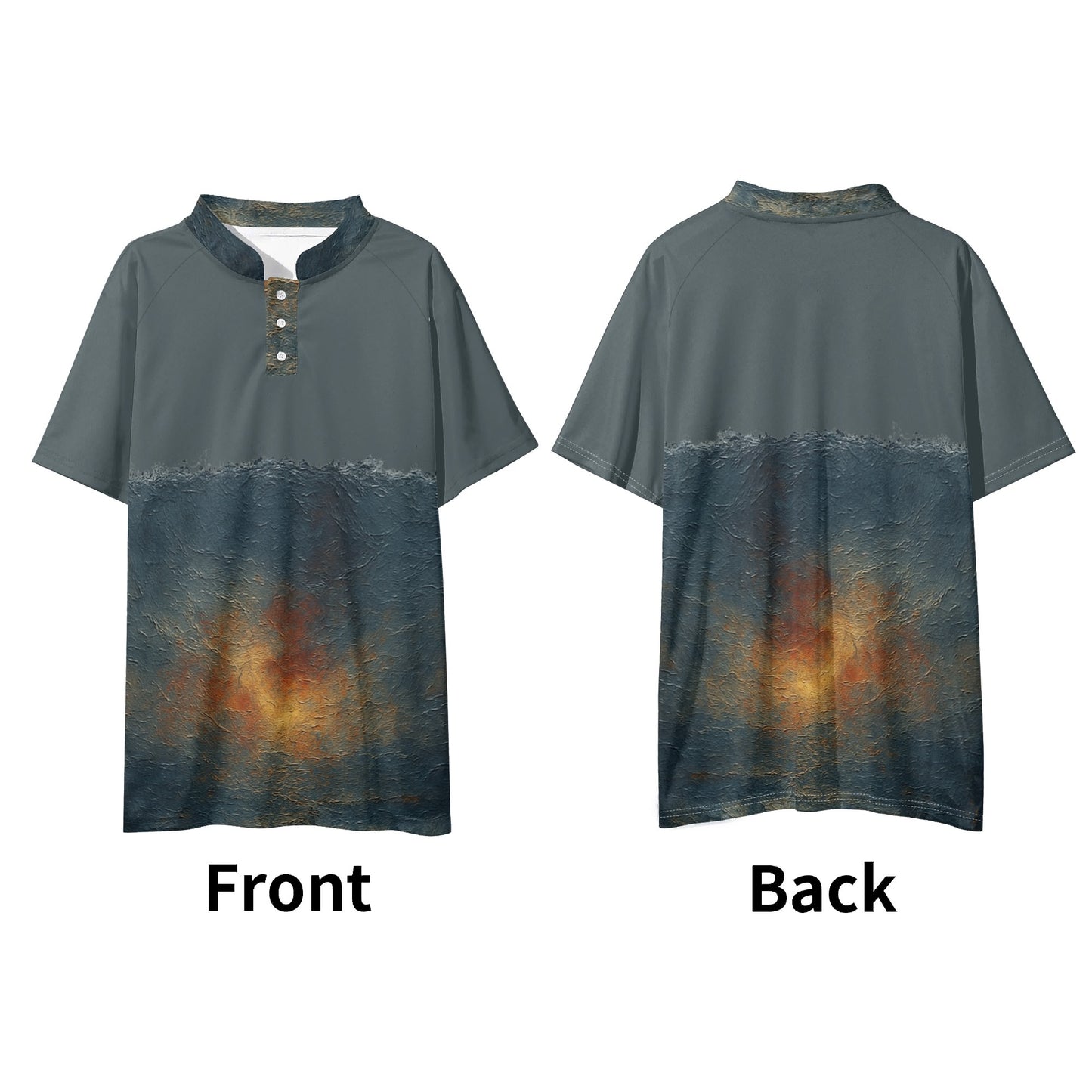 Island Icon Polo |"Sunset Abstract Print"
