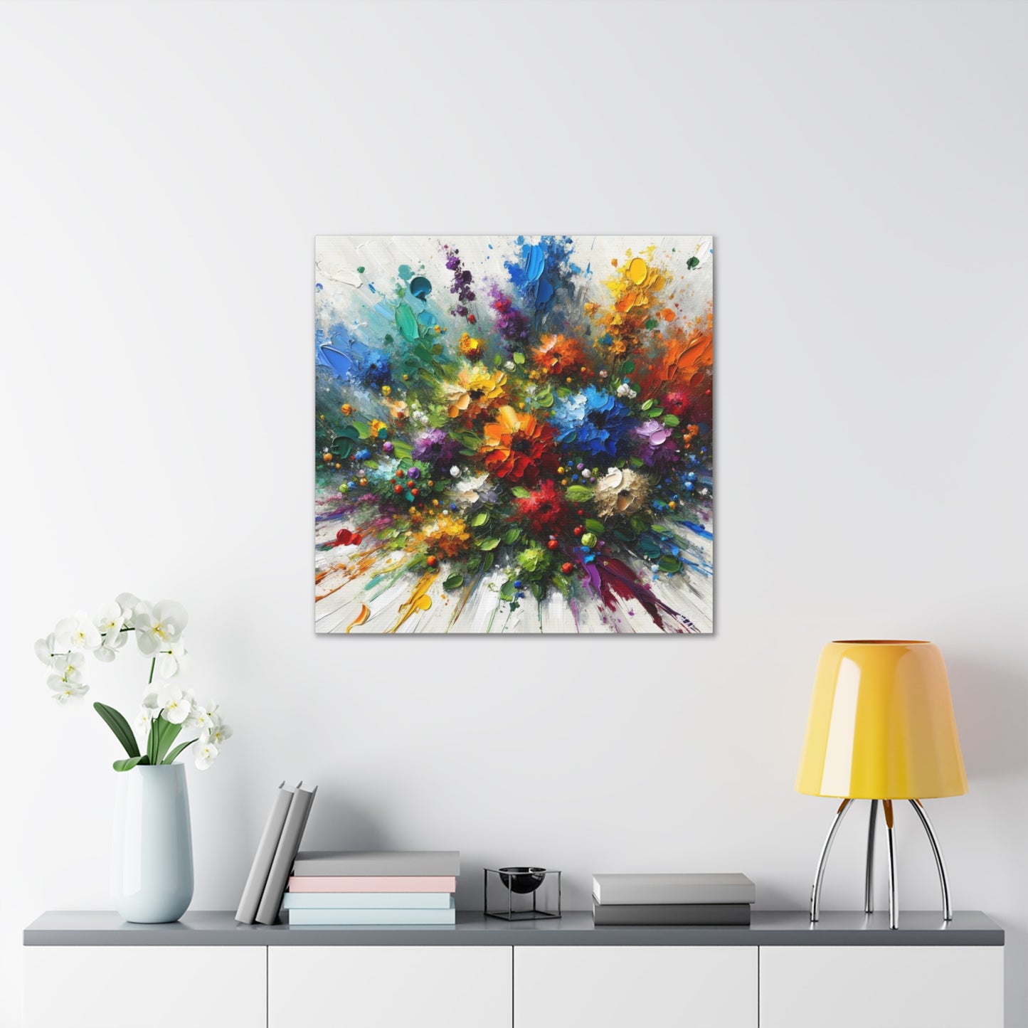 Art Print of Caribbean Bouquet, Oil Finish, West Indian Art, Canvas Gallery Wraps