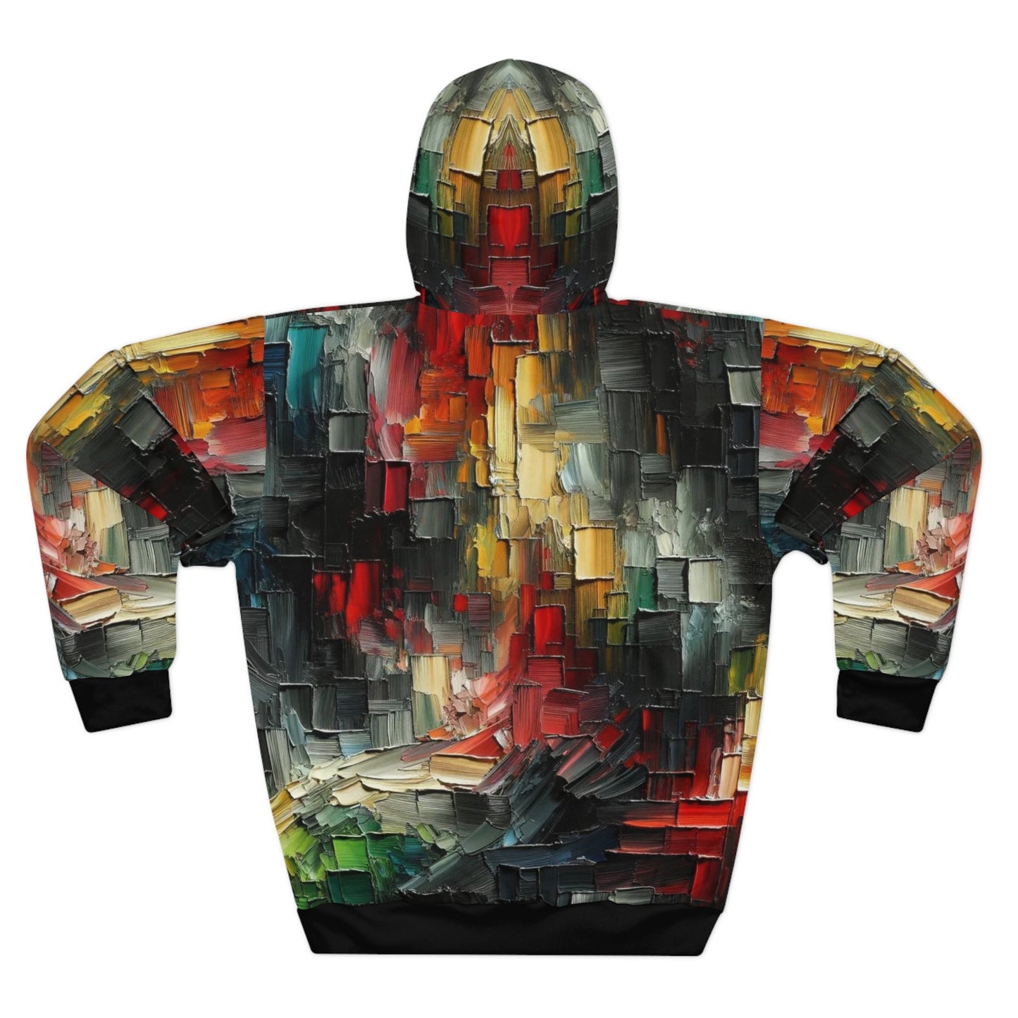 Unisex Pullover Hoodie (AOP) Abstract/Afrocentric/Tie-Dye