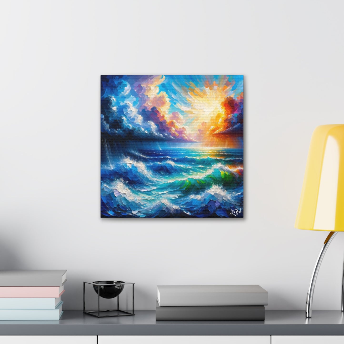 Art Print of Atlantic Ocean, Tobago, West Indian Art, Canvas Gallery Wraps