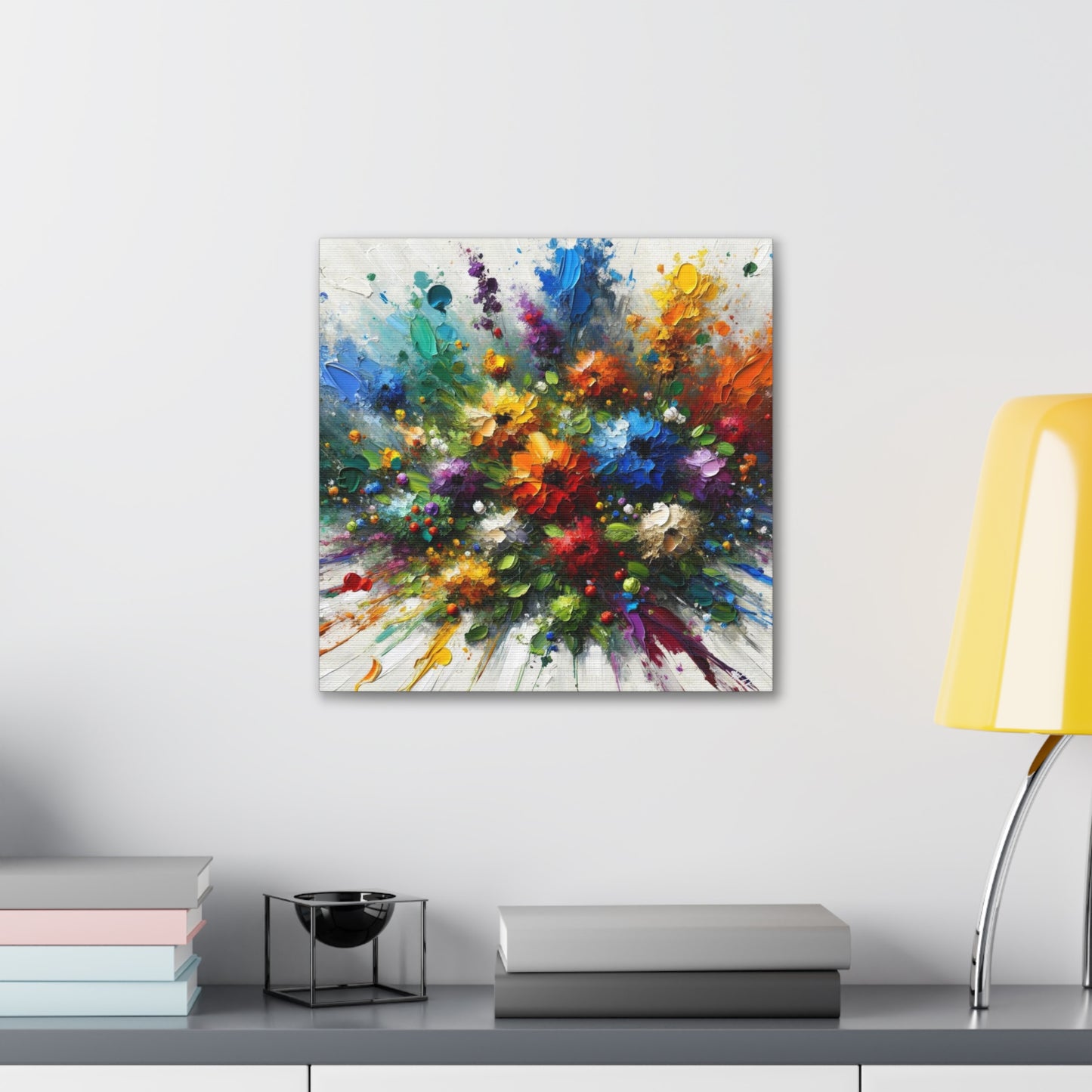 Art Print of Caribbean Bouquet, Oil Finish, West Indian Art, Canvas Gallery Wraps