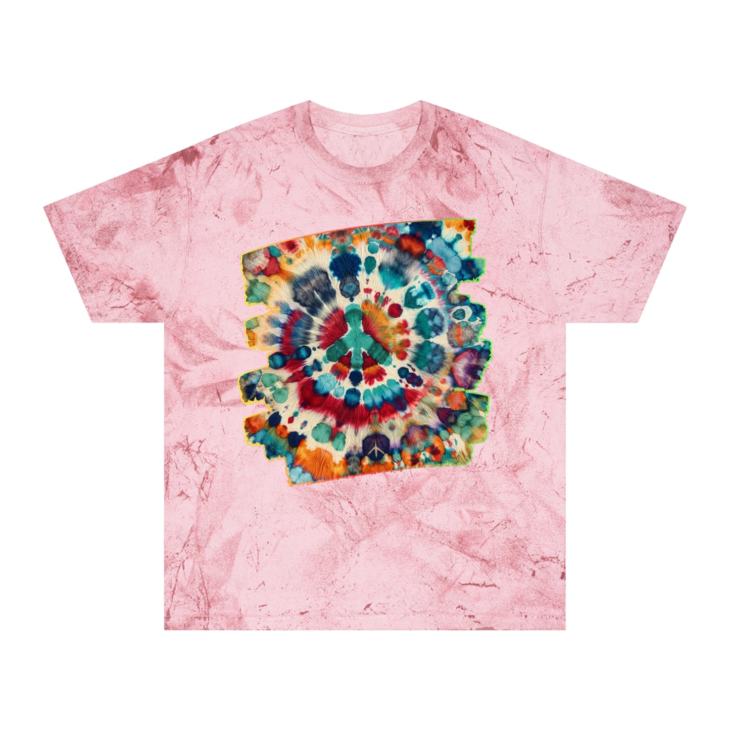 Unisex Color Blast T-Shirt "Peace" One World, Self-Love, Anti-Racism, One Love, Unity, Inclusion, Diversity, Immigrant Outsiders, Cultural Identity, Black Excellence Empowerment Inspiration, FashionWithPurpose, ConsciousClothing