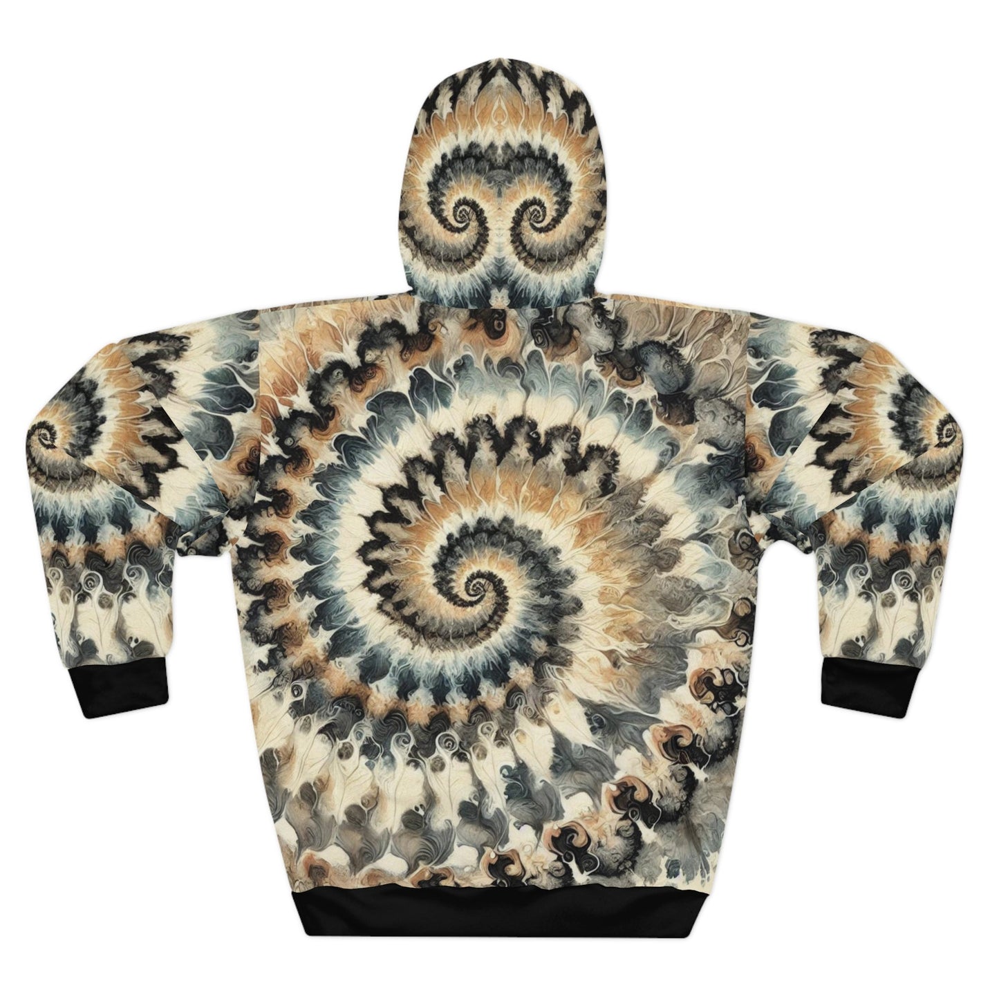 Unisex Pullover Hoodie (AOP) Abstract/Afrocentric/Tie-Dye