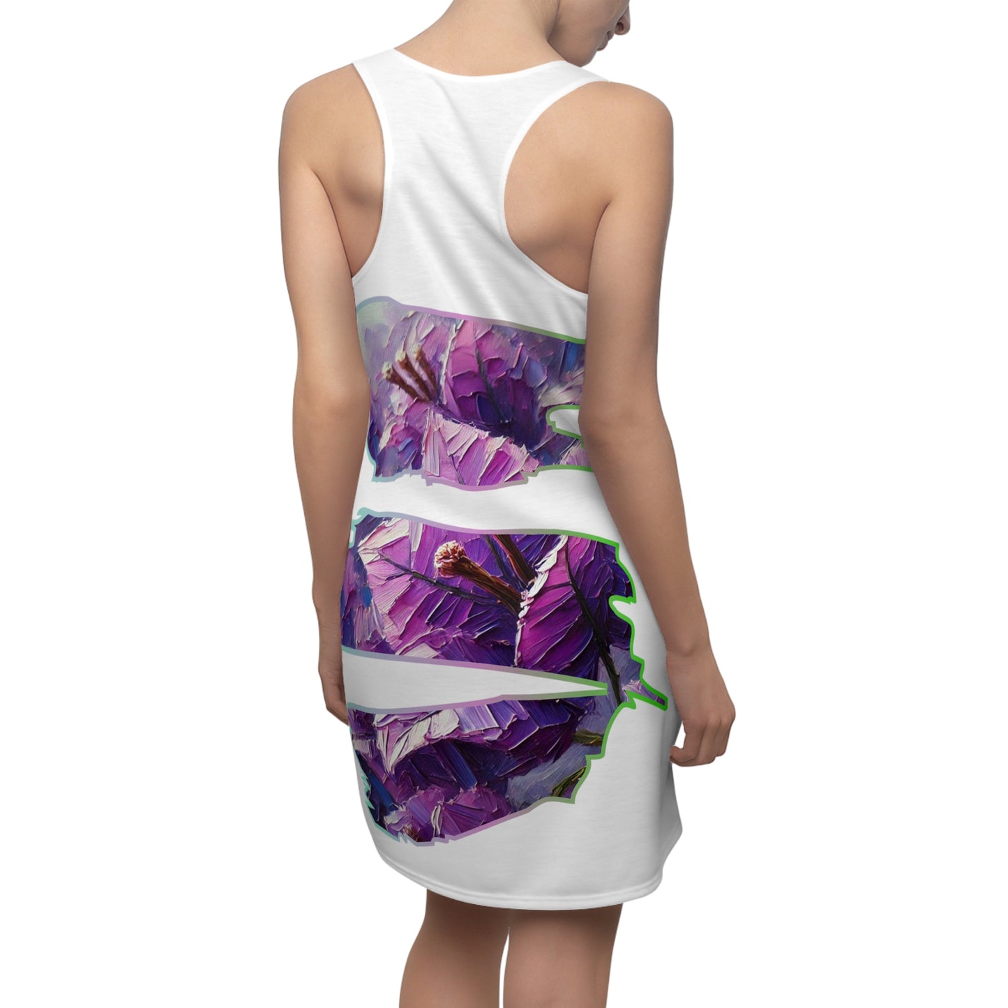 Women's Cut & Sew Racerback Dress (AOP) Floral Print