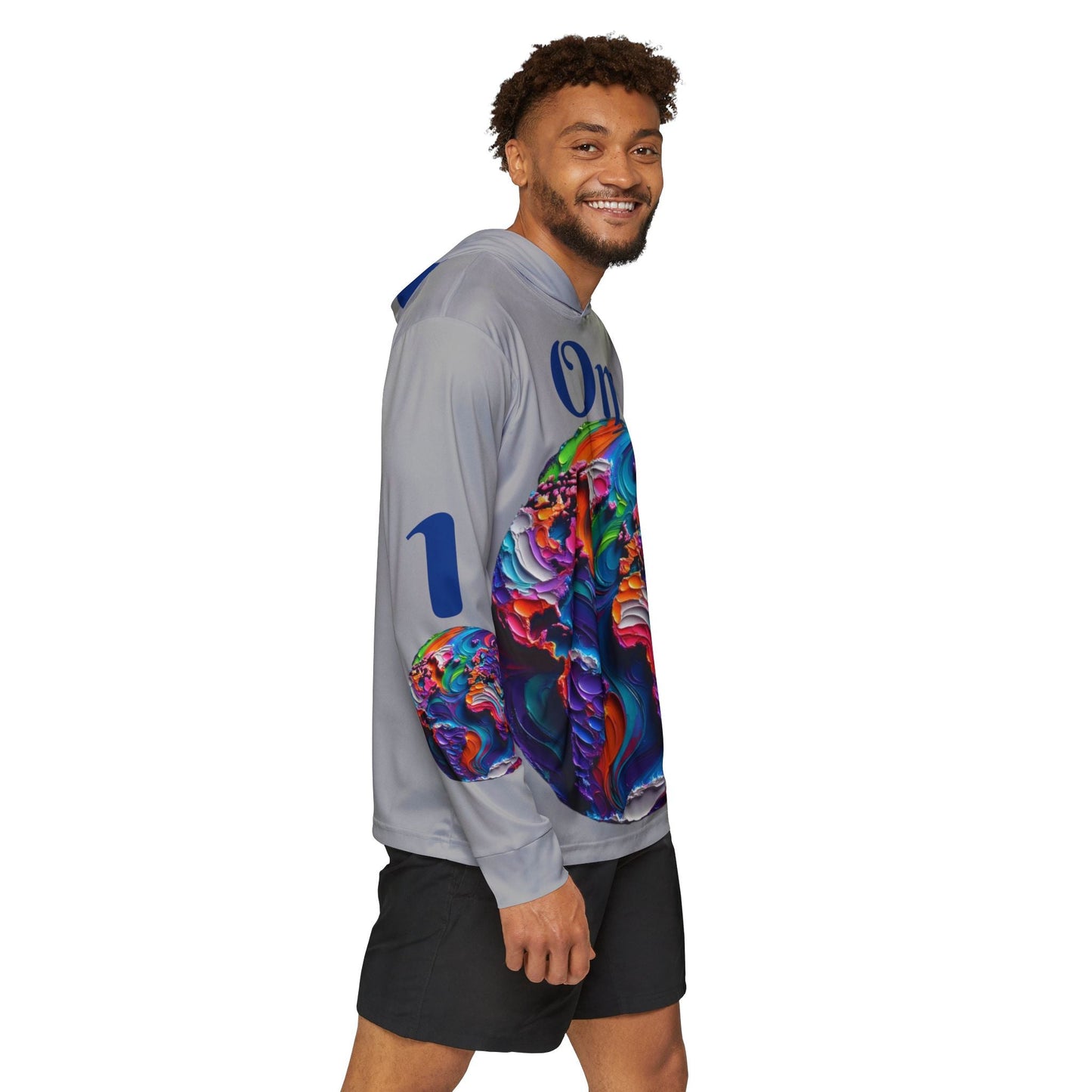 Men's Sports Warmup Hoodie (AOP), "One World"