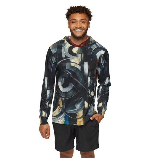 Men's Sports Warmup Hoodie (AOP), Abstract Print