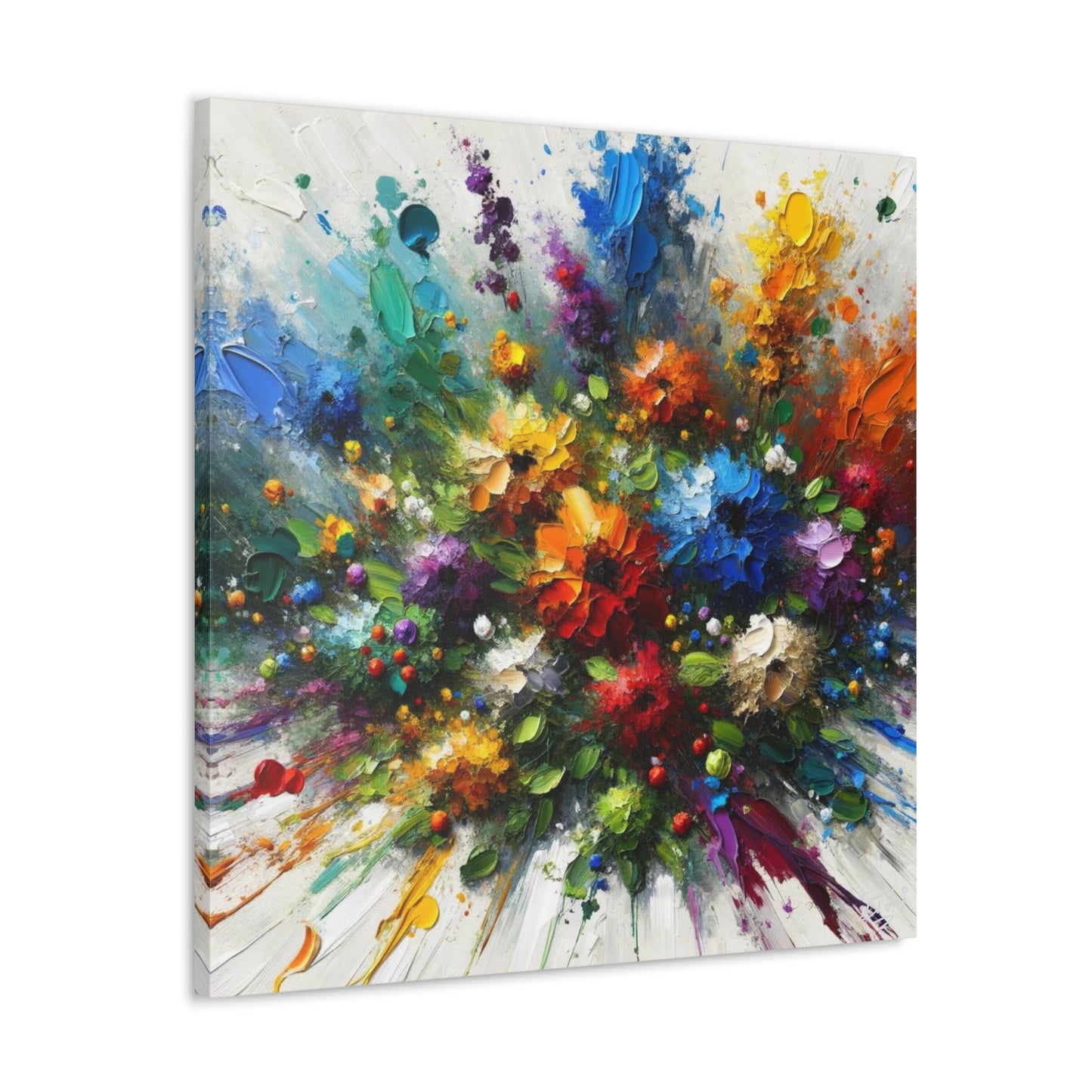 Art Print of Caribbean Bouquet, Oil Finish, West Indian Art, Canvas Gallery Wraps