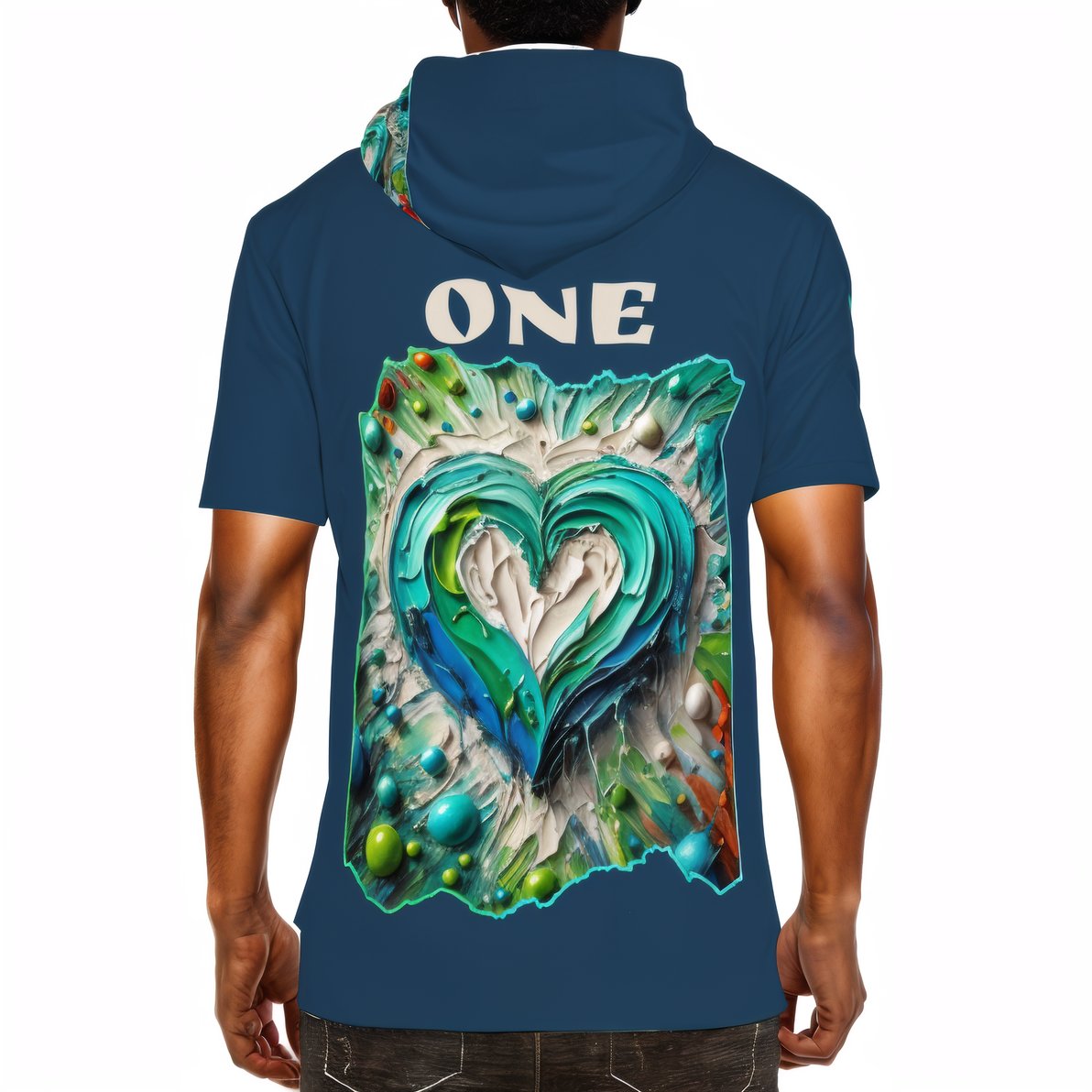 Men’s Cotton Hooded T-Shirt "Kindness Mode: On"