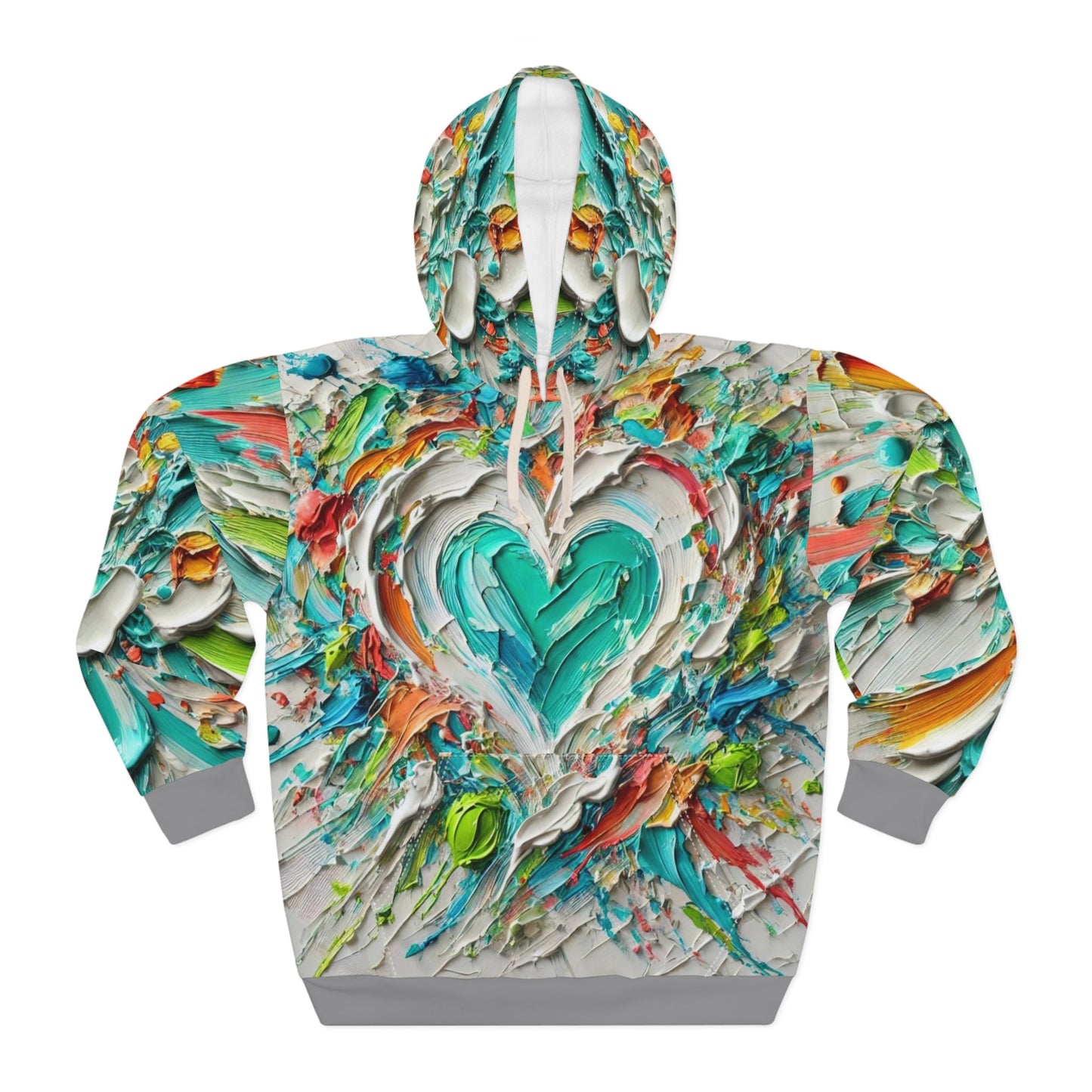 Unisex Pullover Hoodie (AOP) Abstract/Afrocentric/Tie-Dye