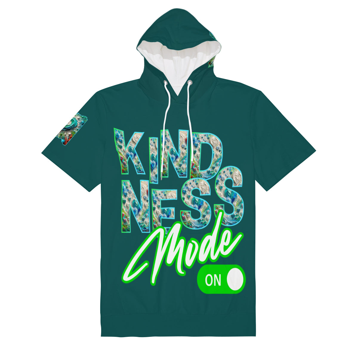 Men’s Cotton Hooded T-Shirt "Kindness Mode: On"